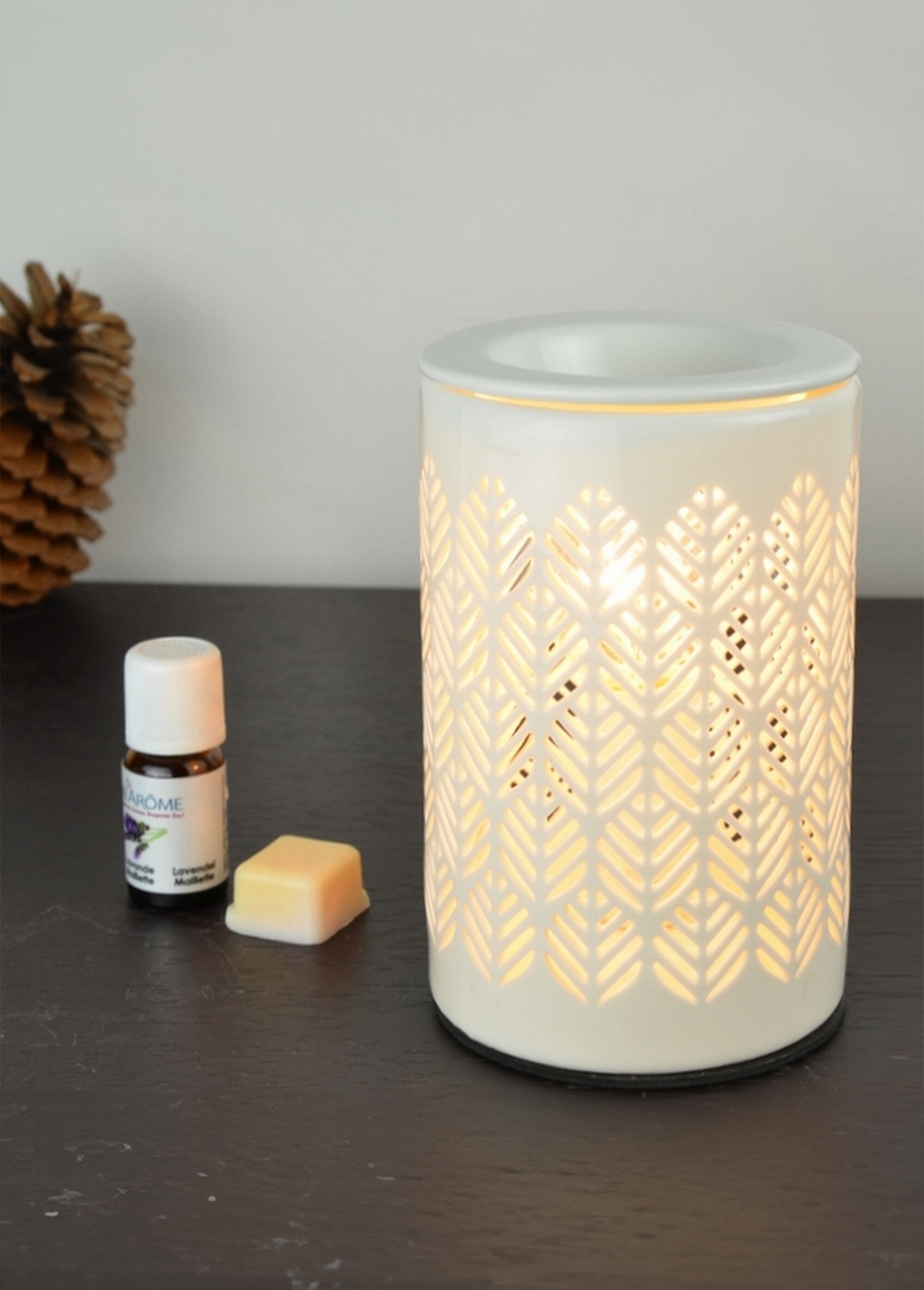 Diffuseur en céramique, motif épis Beige ZENCALORYA9 DE1