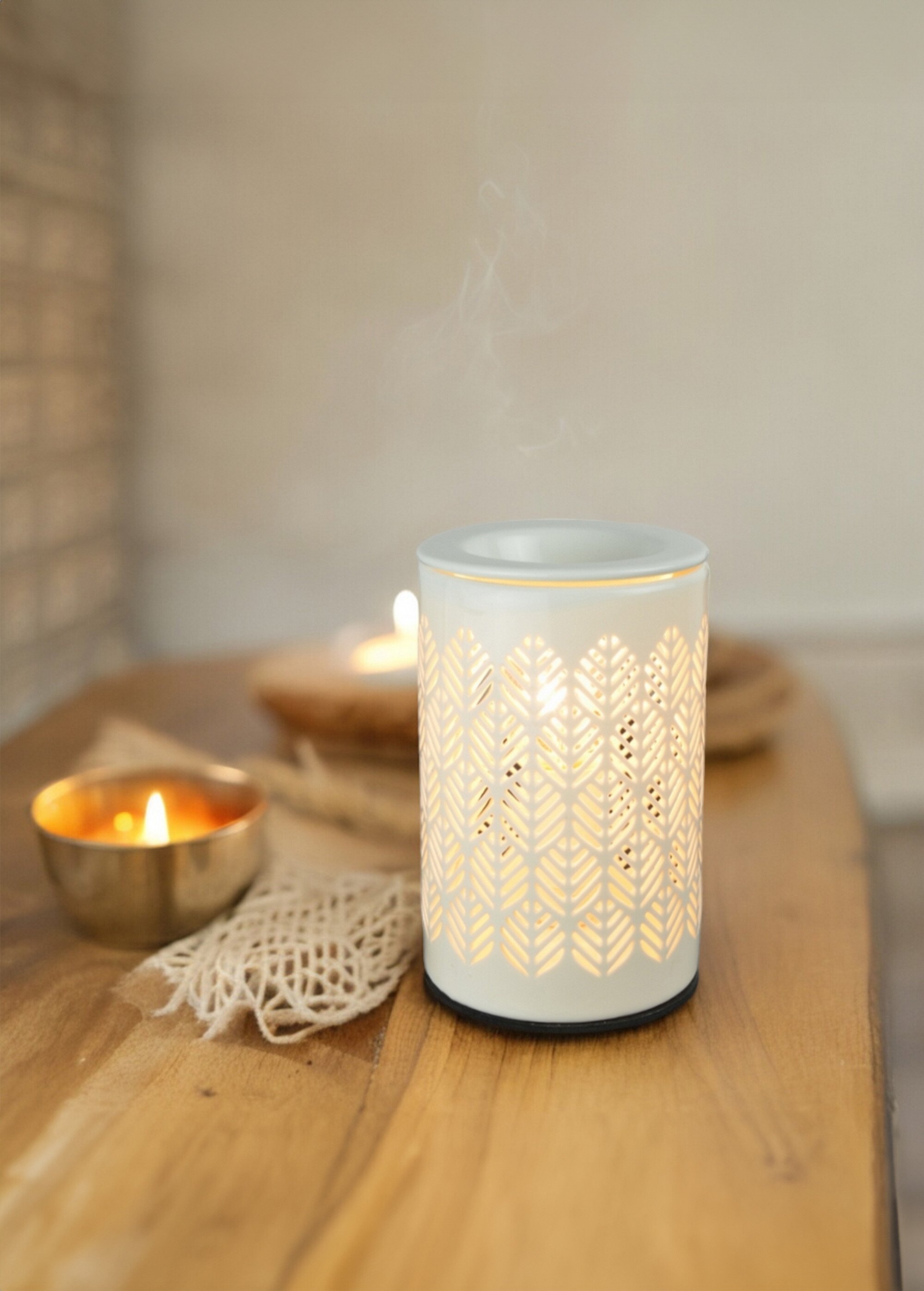 Diffuseur en céramique, motif épis Beige ZENCALORYA9 SF1