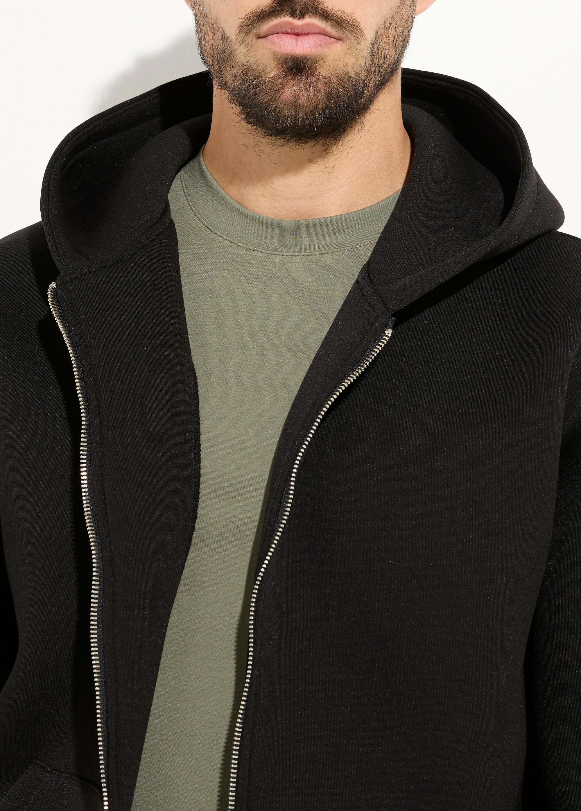 Ensemble détente épais sweat + pantalon Homme Noir IKALP2613 DE1