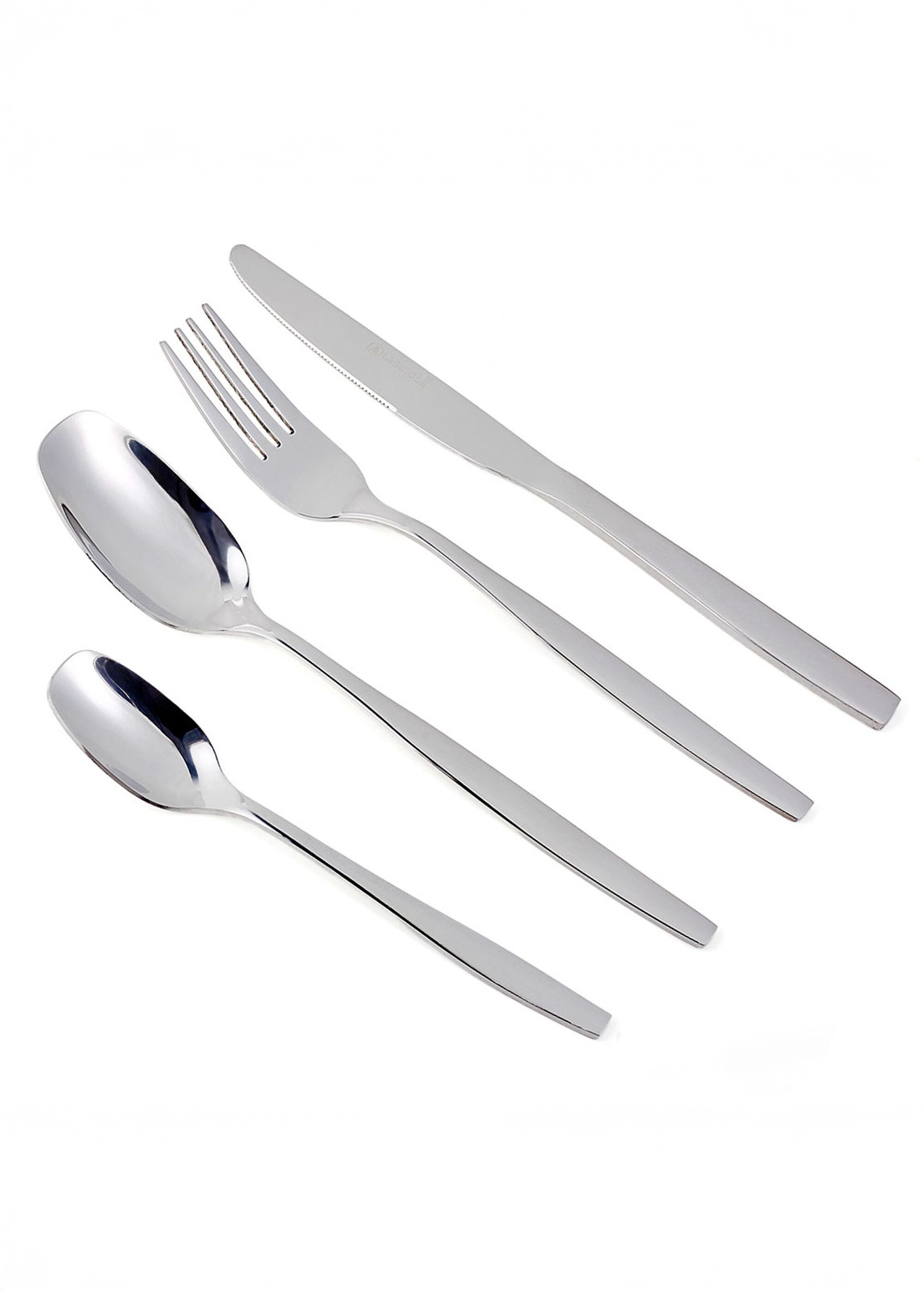 Ménagère 24 pièces inox brillant, Cléa