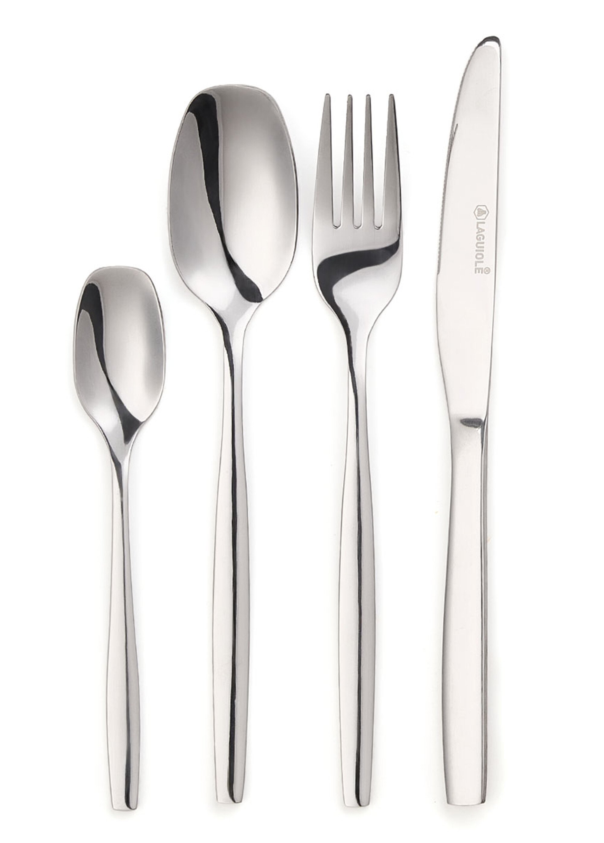 Ménagère 24 pièces inox brillant, Cléa