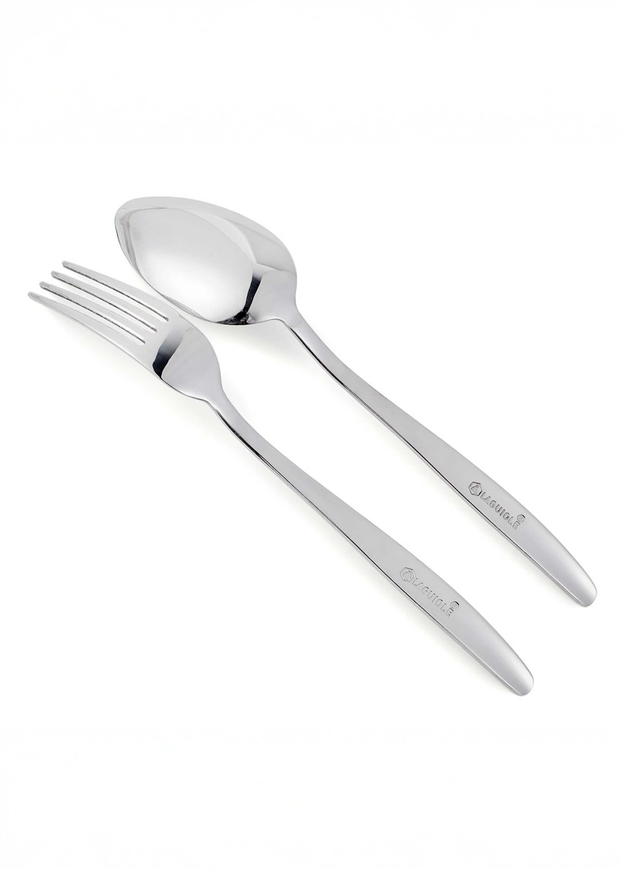 Ménagère 24 pièces inox brillant, Elora Gris 9160515 DE1