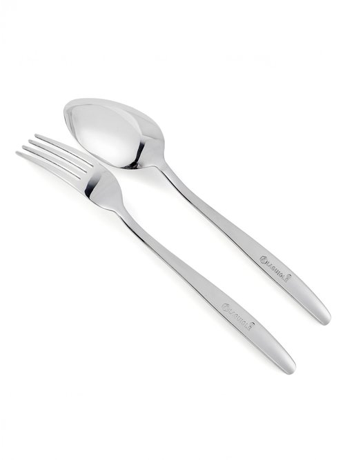 Ménagère 24 pièces inox brillant, Elora Gris 9160515 DE1