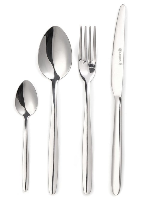 Ménagère 24 pièces inox brillant, Elora Gris 9160515 FA1