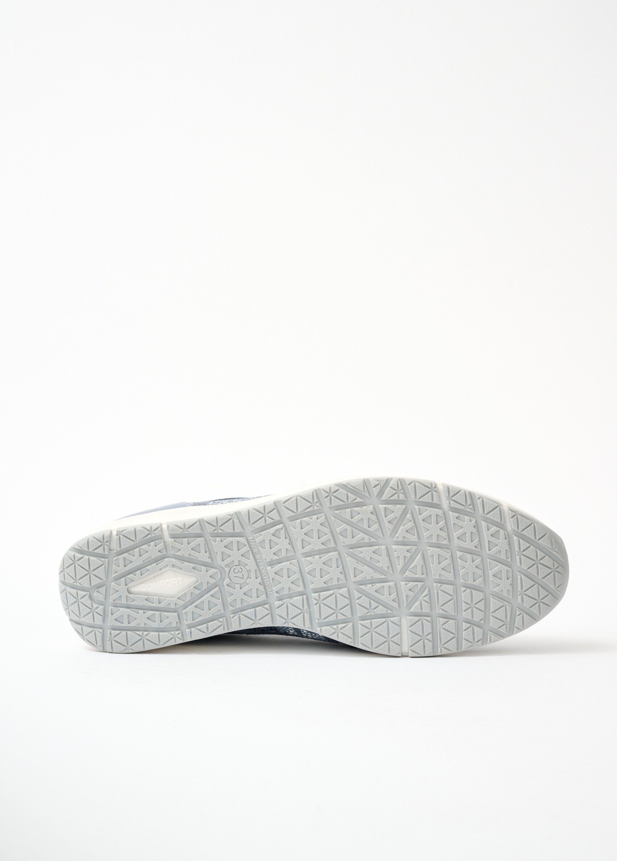 Mocassins largeur confort zippés cuir Femme Bleu OLONA UN1