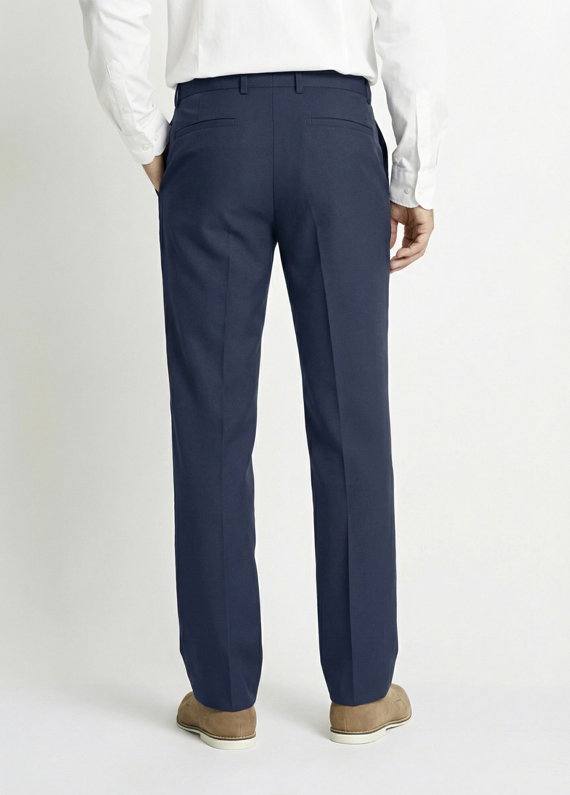 Pantalon ceinture ajustable invisible polyester Homme Bleu FABIEN DO1