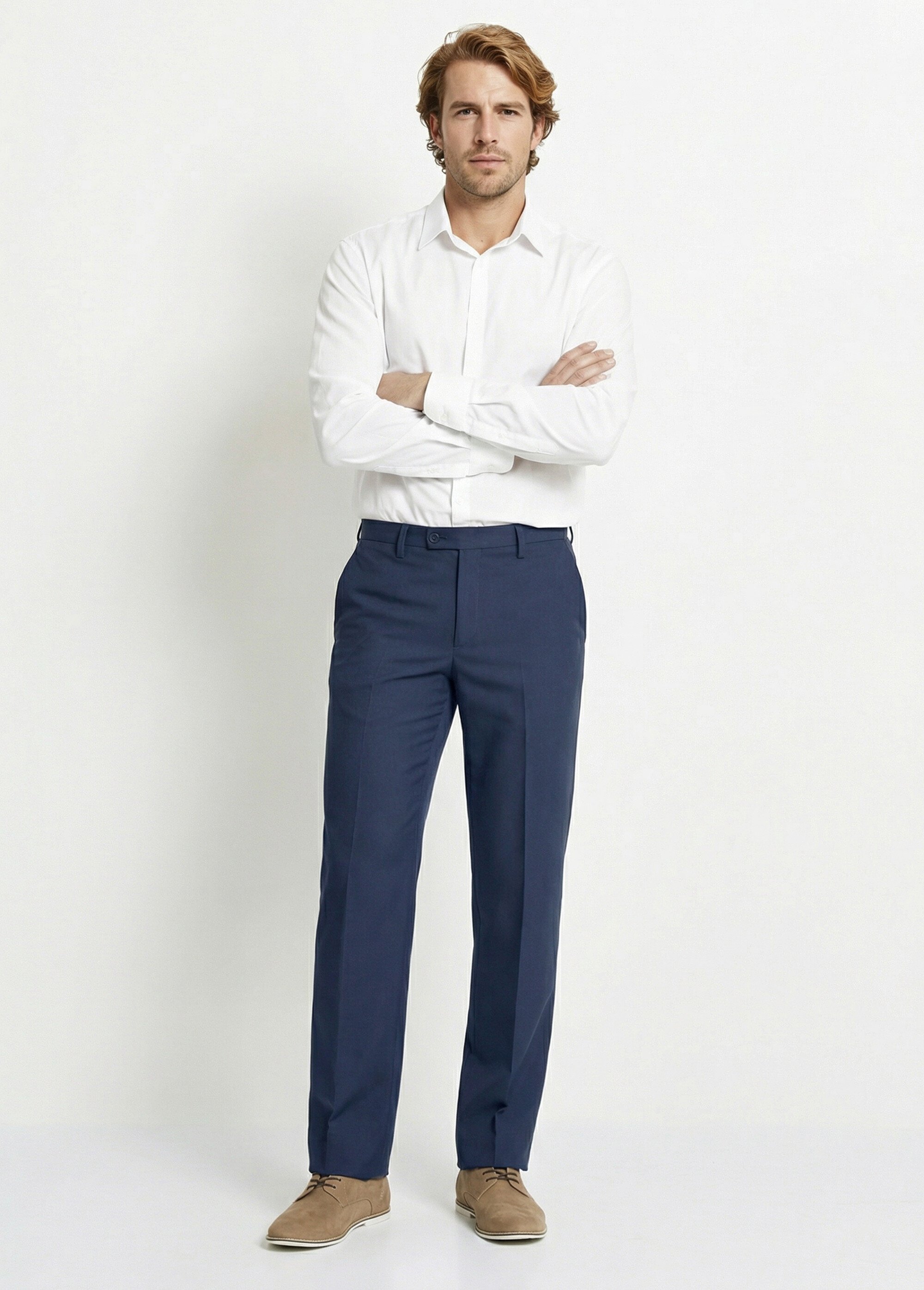 Pantalon ceinture ajustable invisible polyester Homme Bleu FABIEN SI2