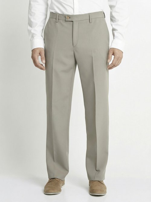 Pantalon ceinture ajustable invisible polyester Homme Beige FABIEN FA1
