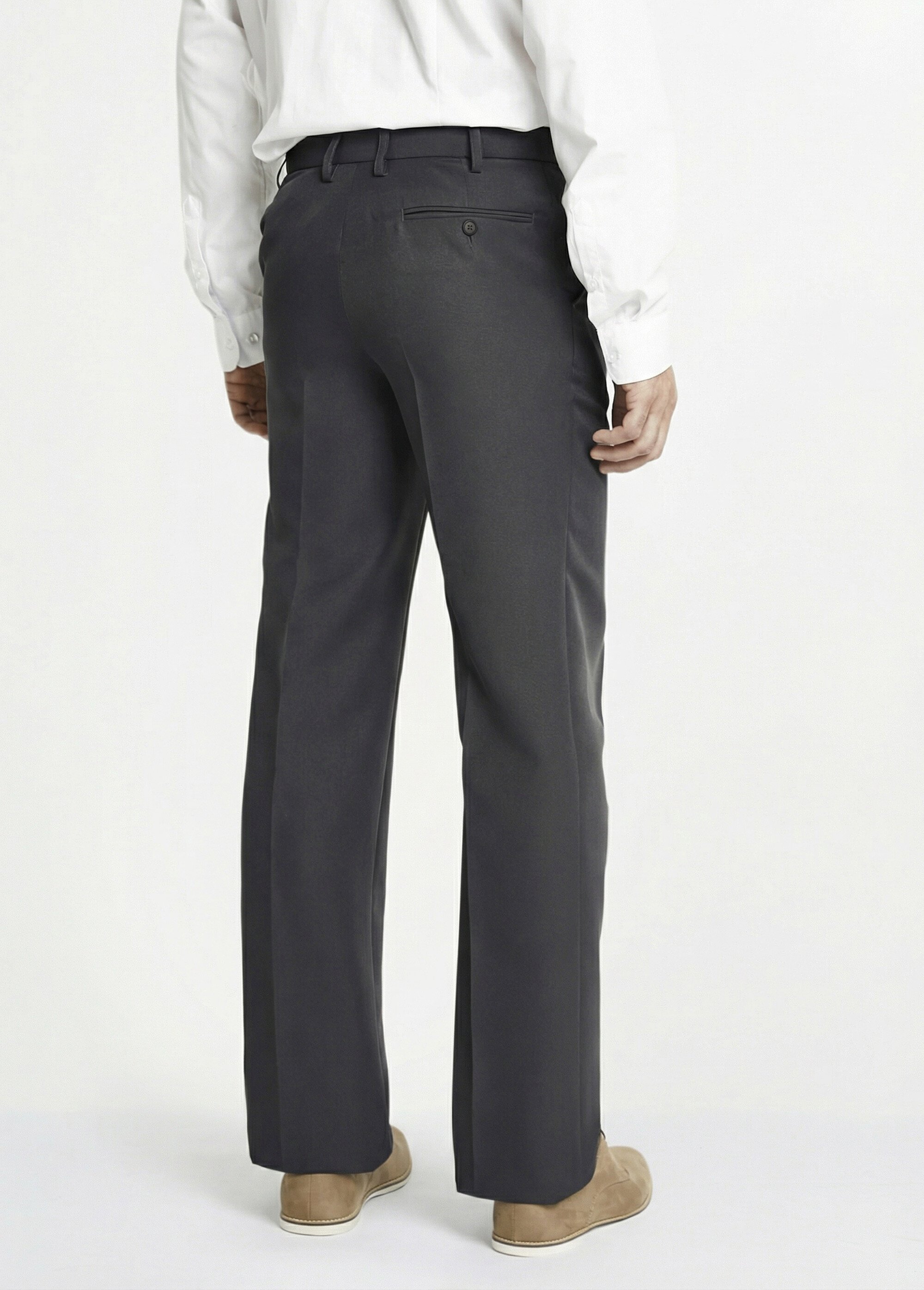 Pantalon ceinture ajustable invisible polyester