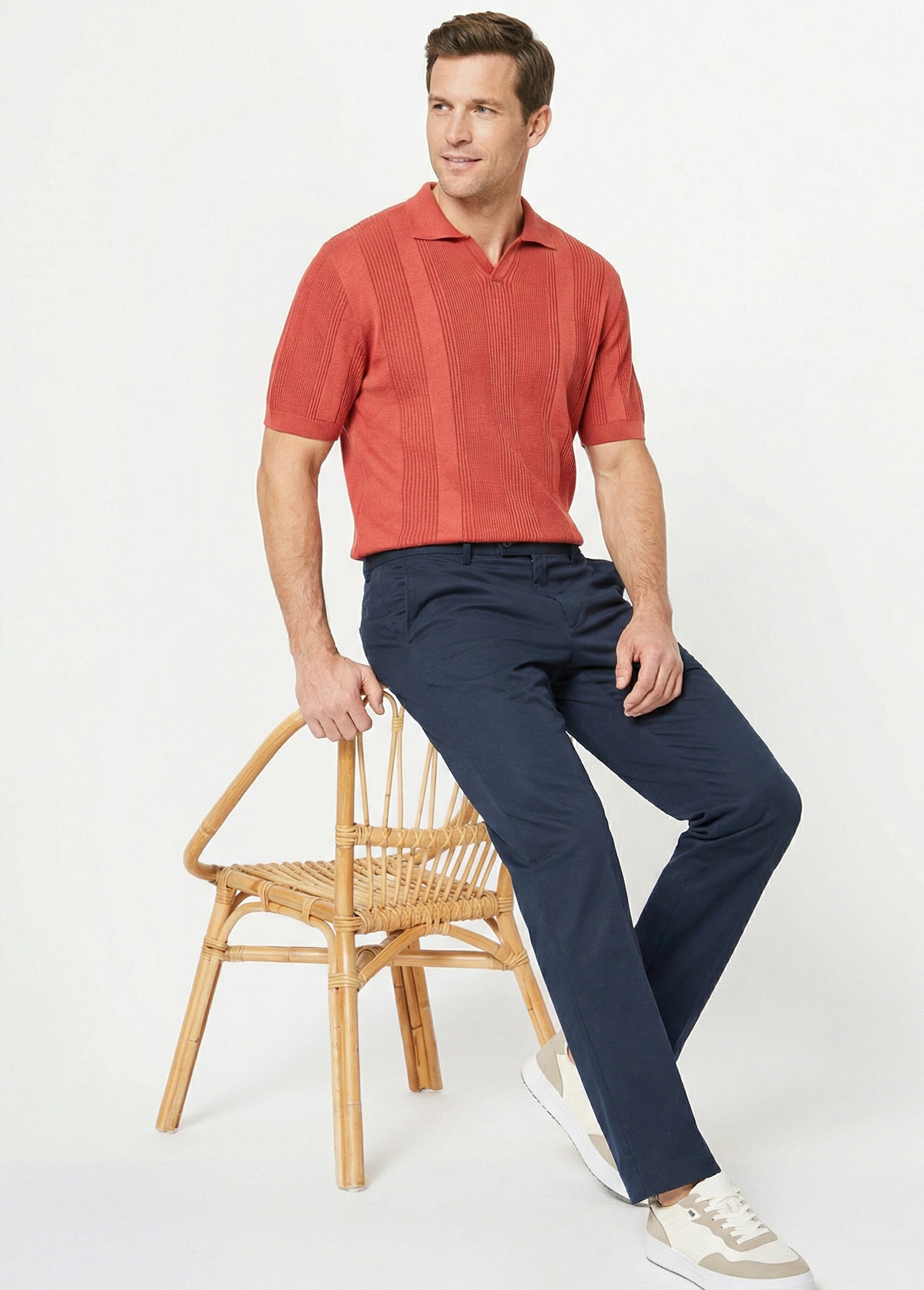 Pantalon ceinture ajustable invisible polycoton