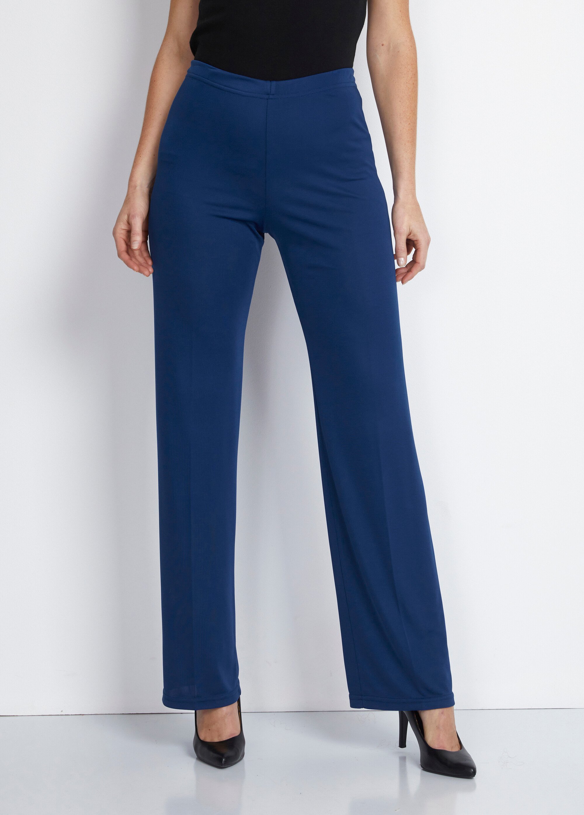 Jean longueur cheville / Coupe Relaxed Fit / Taille haute / Barrel Leg - Bleu | s.Oliver
