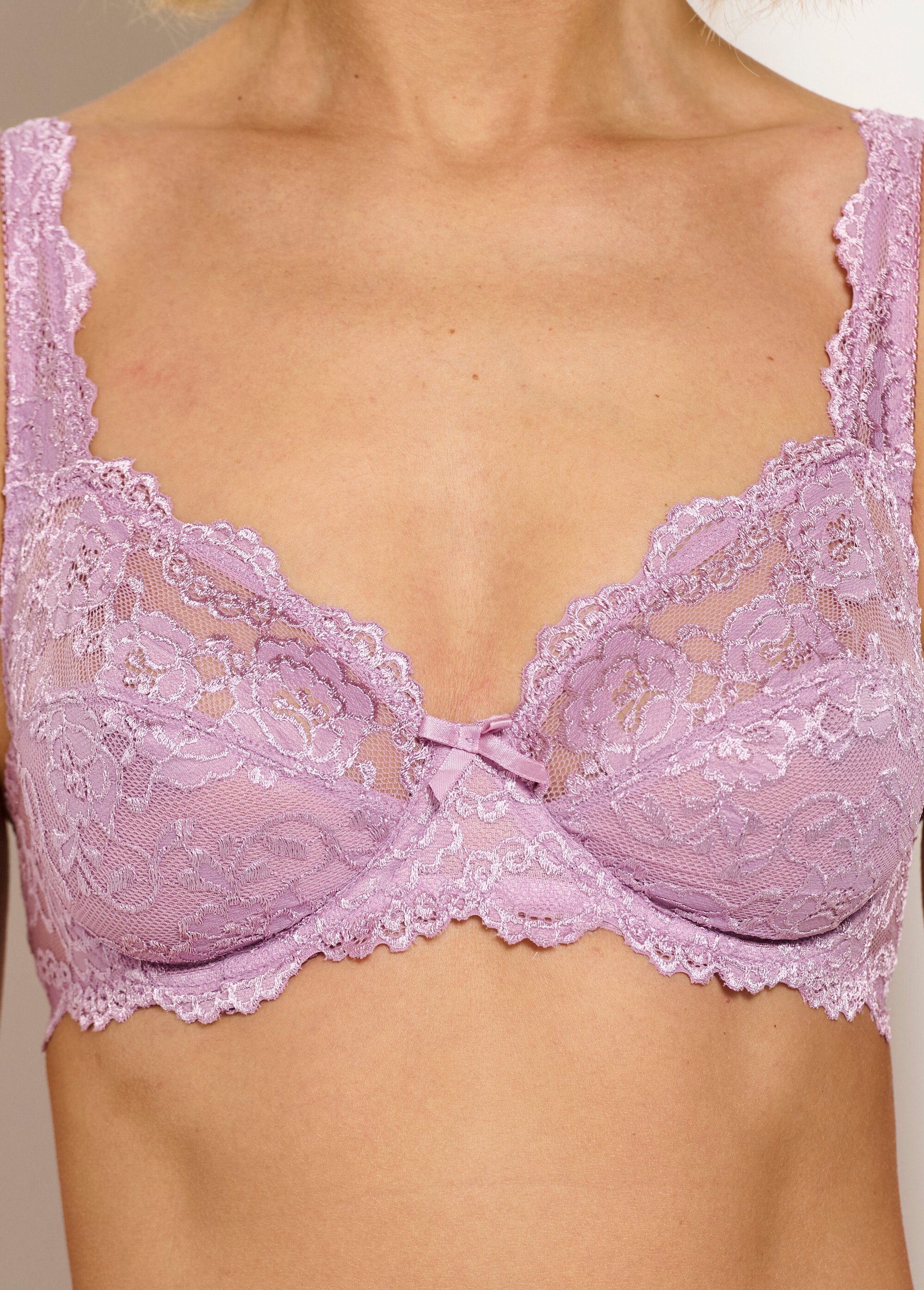 Soutien-gorge dentelle avec armatures Femme Violet VODEON DE1