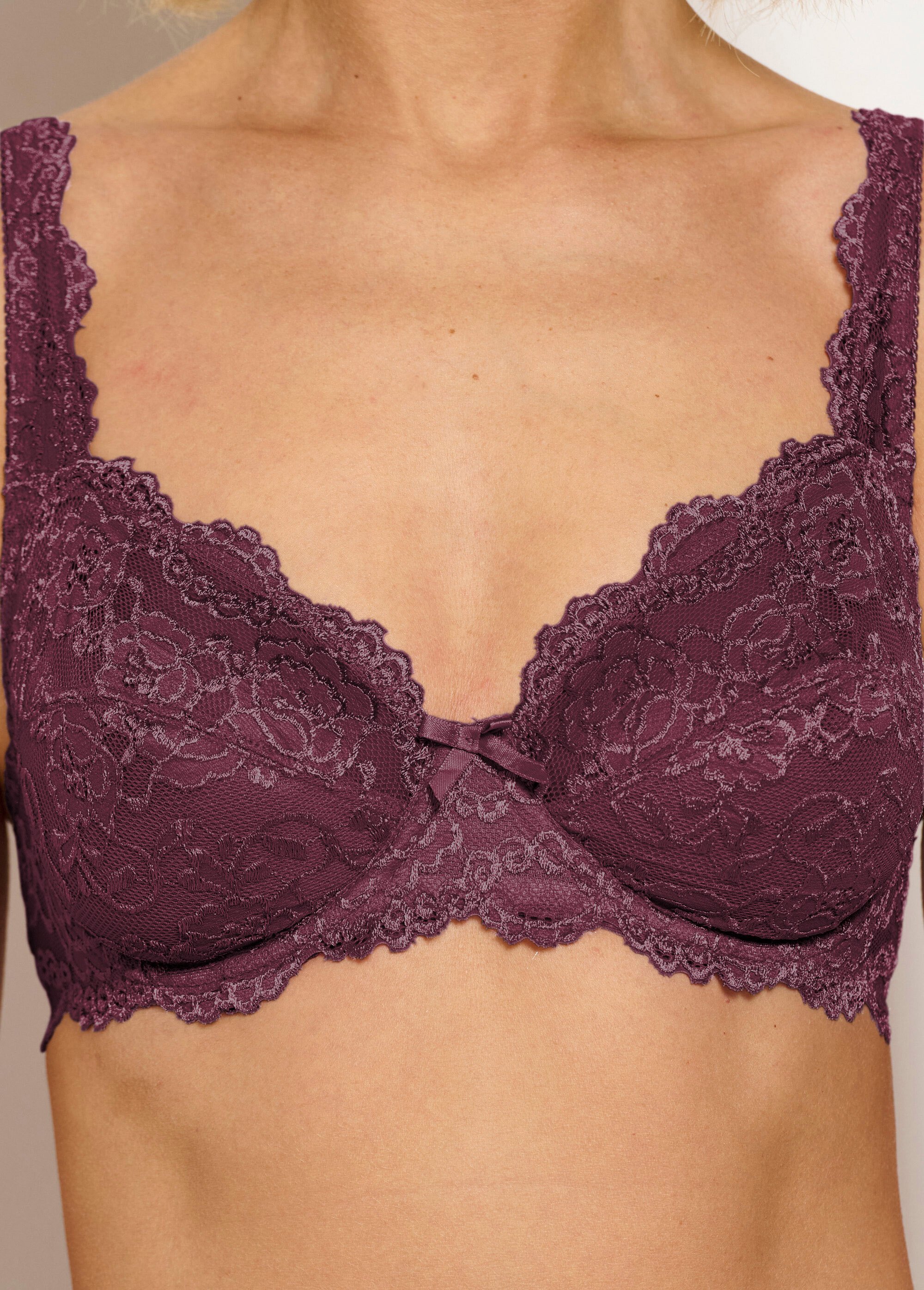 Soutien-gorge dentelle avec armatures Femme Violet VODEON DE2