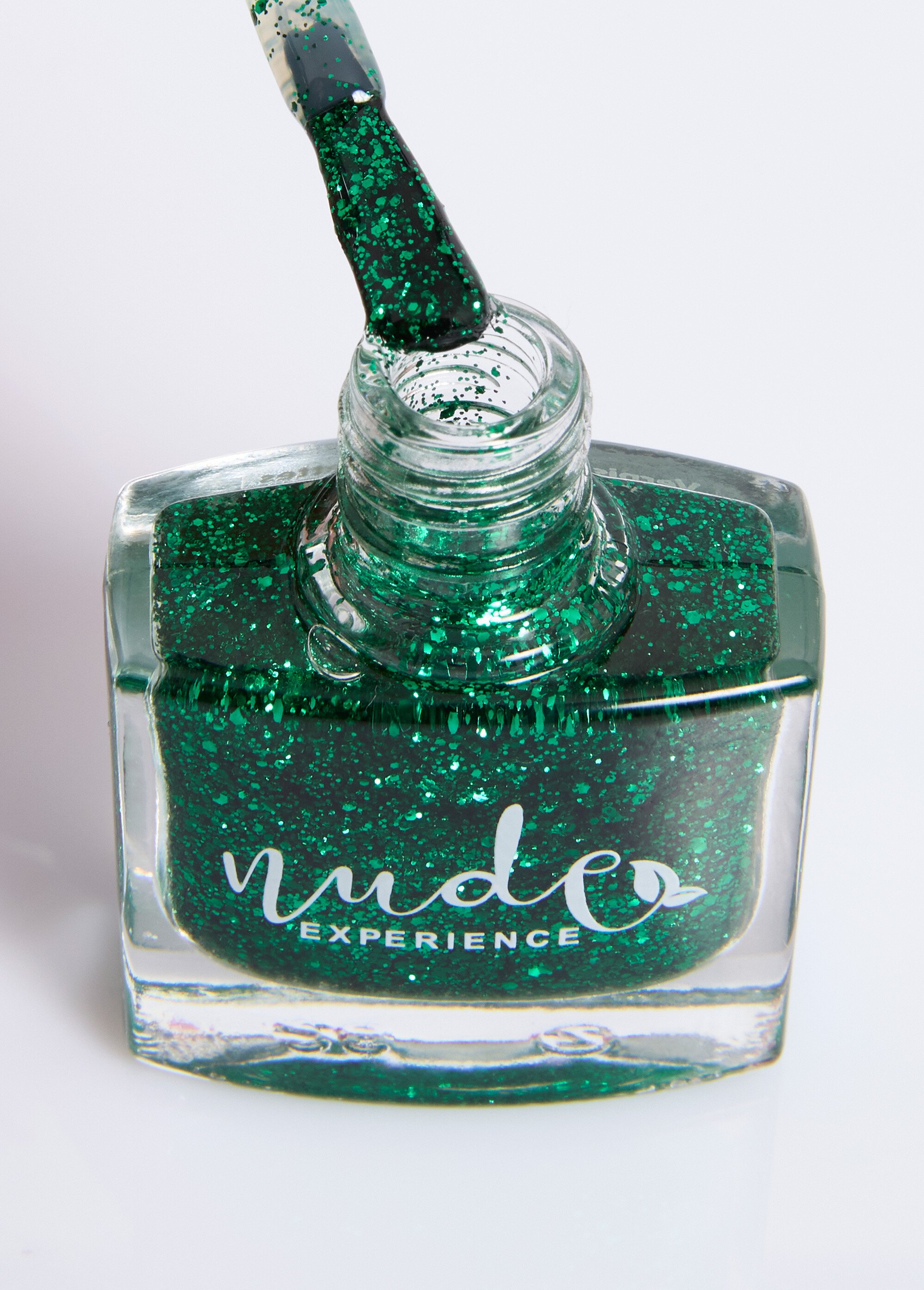 Vernis à ongles peel-off pailletté, Sapin Vert NUD-T68 DE1