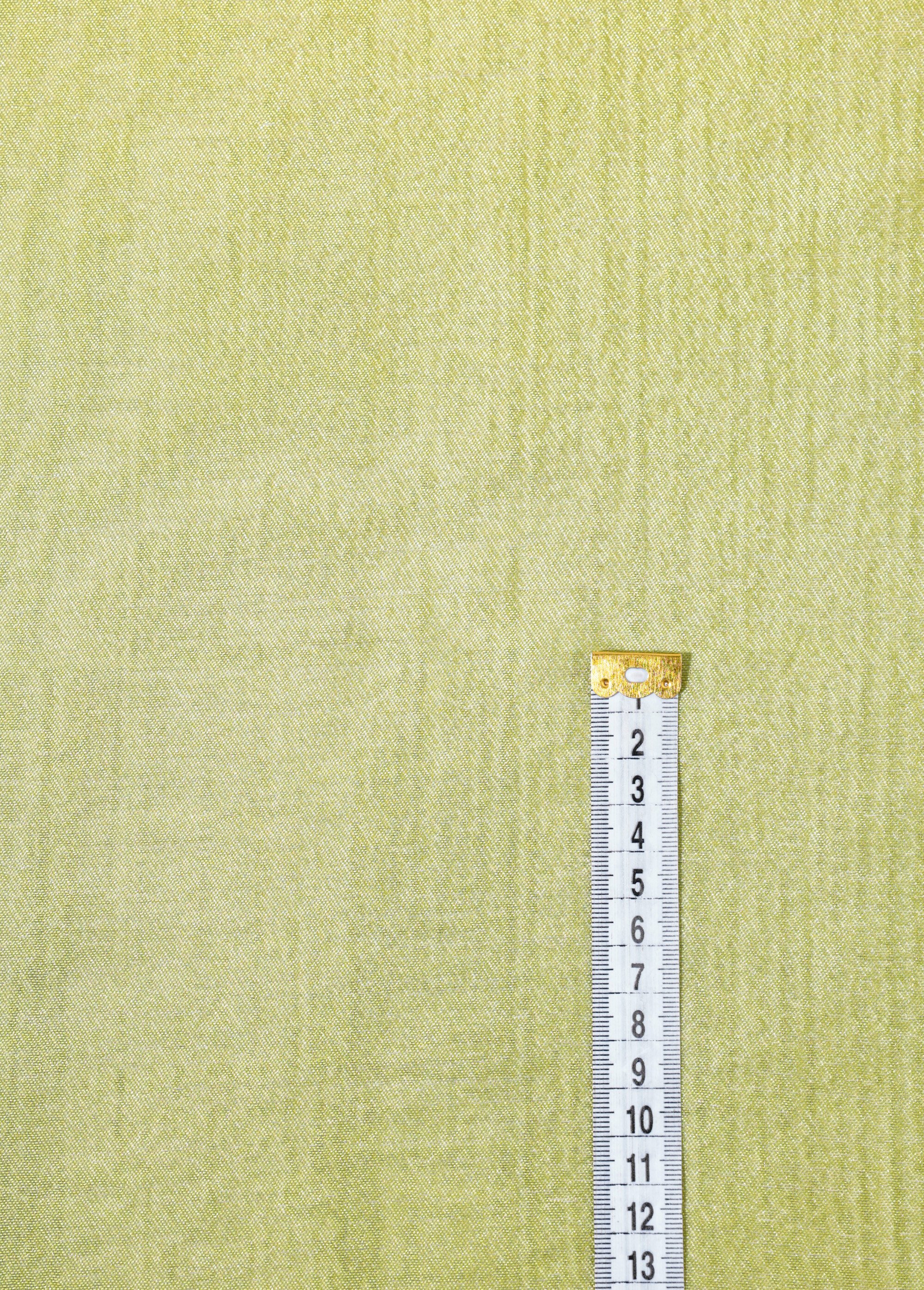 Coupon tissu ameublement, voilage 1V VERT COT148570 DE1