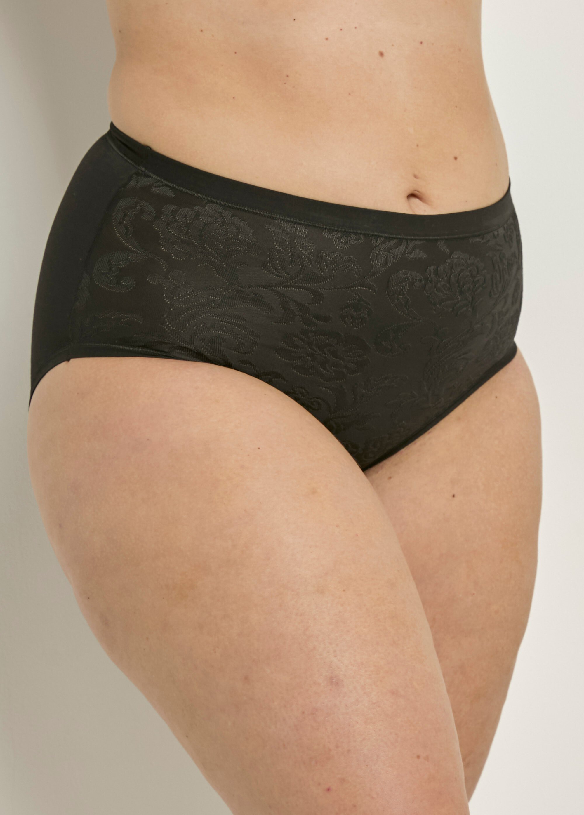 Culotte taille haute effet mat/brillant - lot de 2