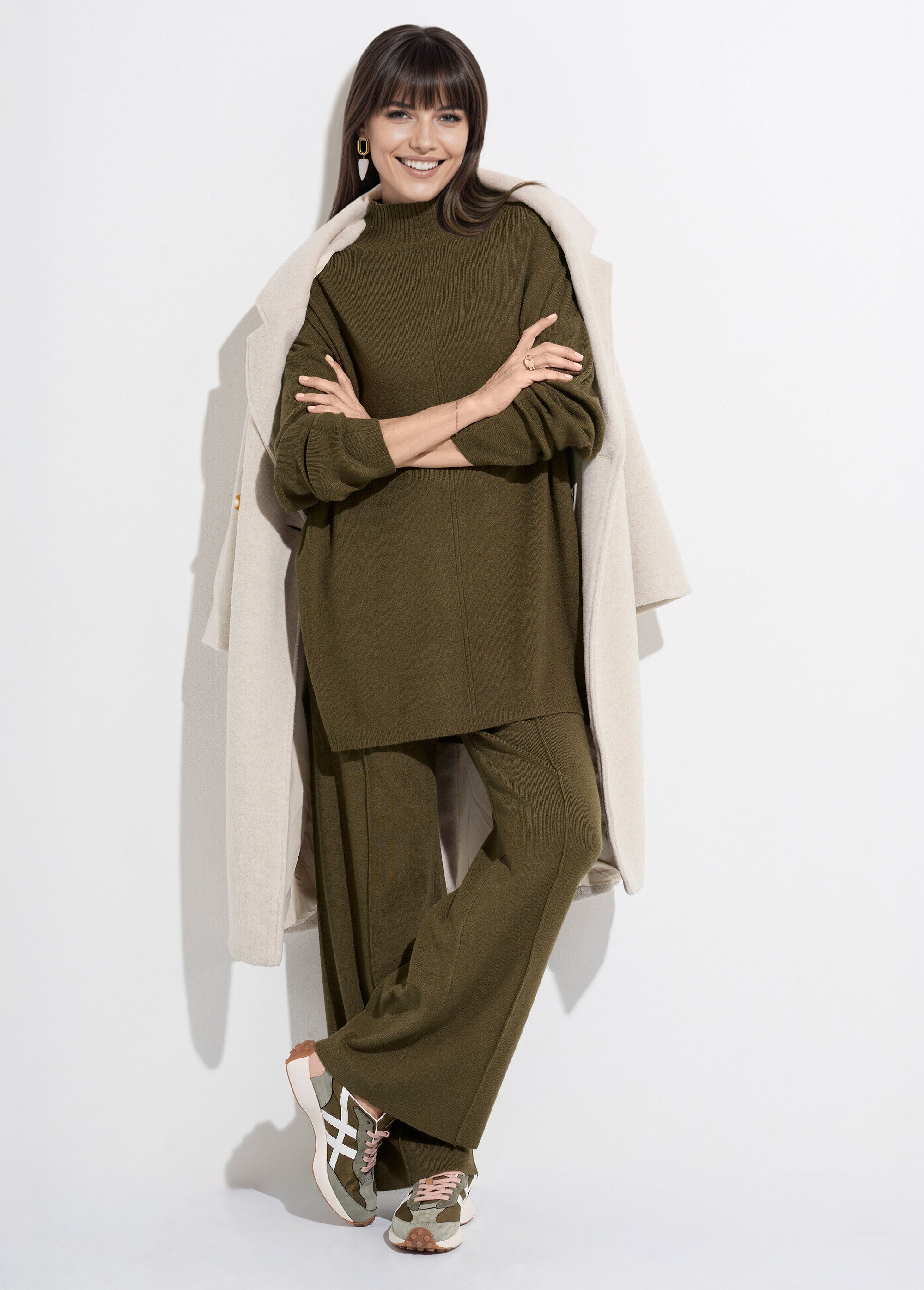 Ensemble en maille tunique + pantalon