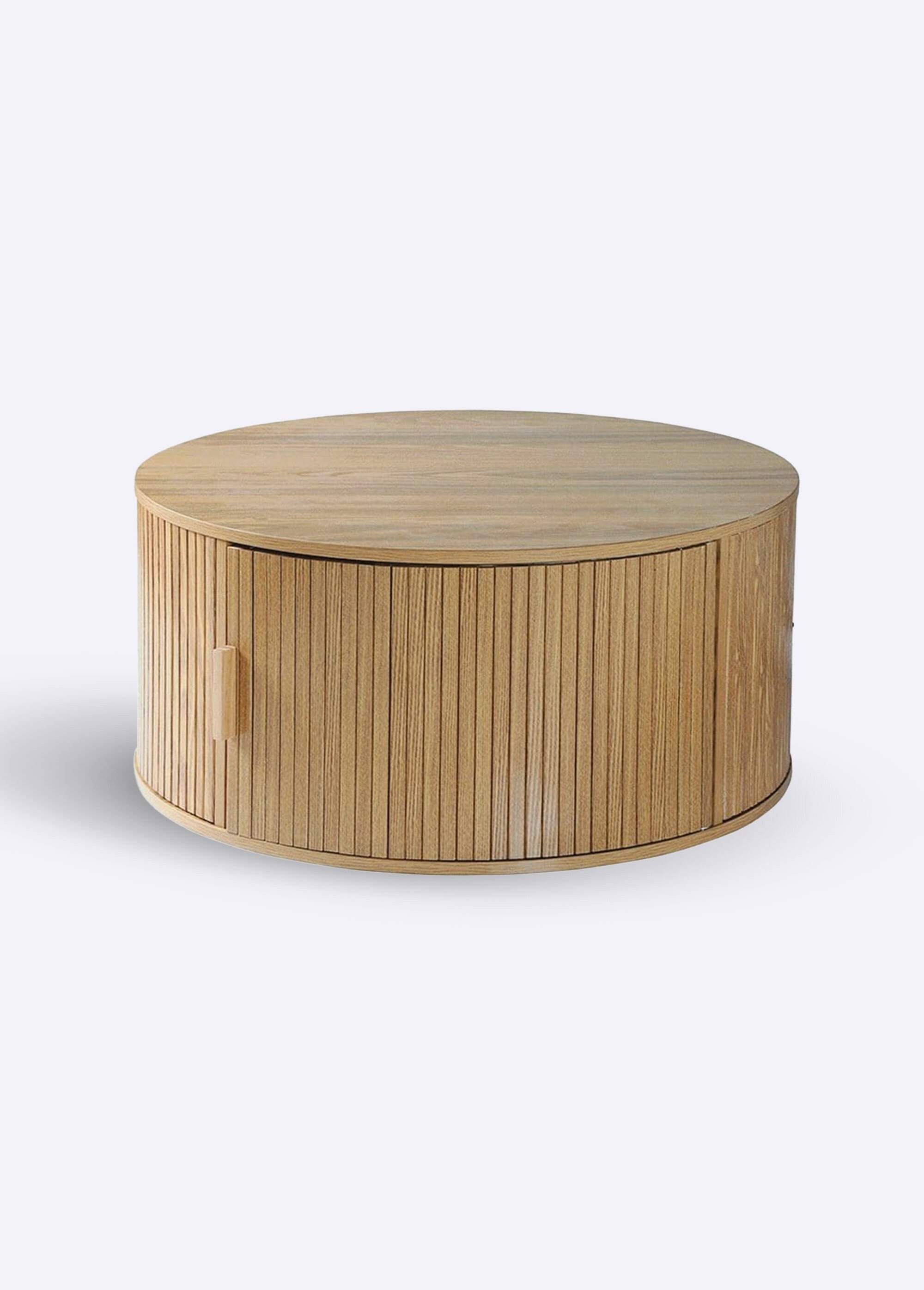 ERNEST Table basse ronde avec rangement