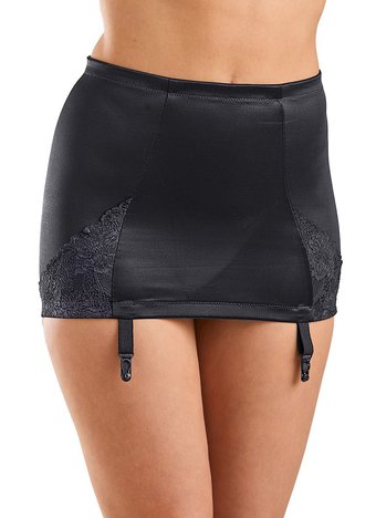 Gaine avec jarretelles tulle et dentelle