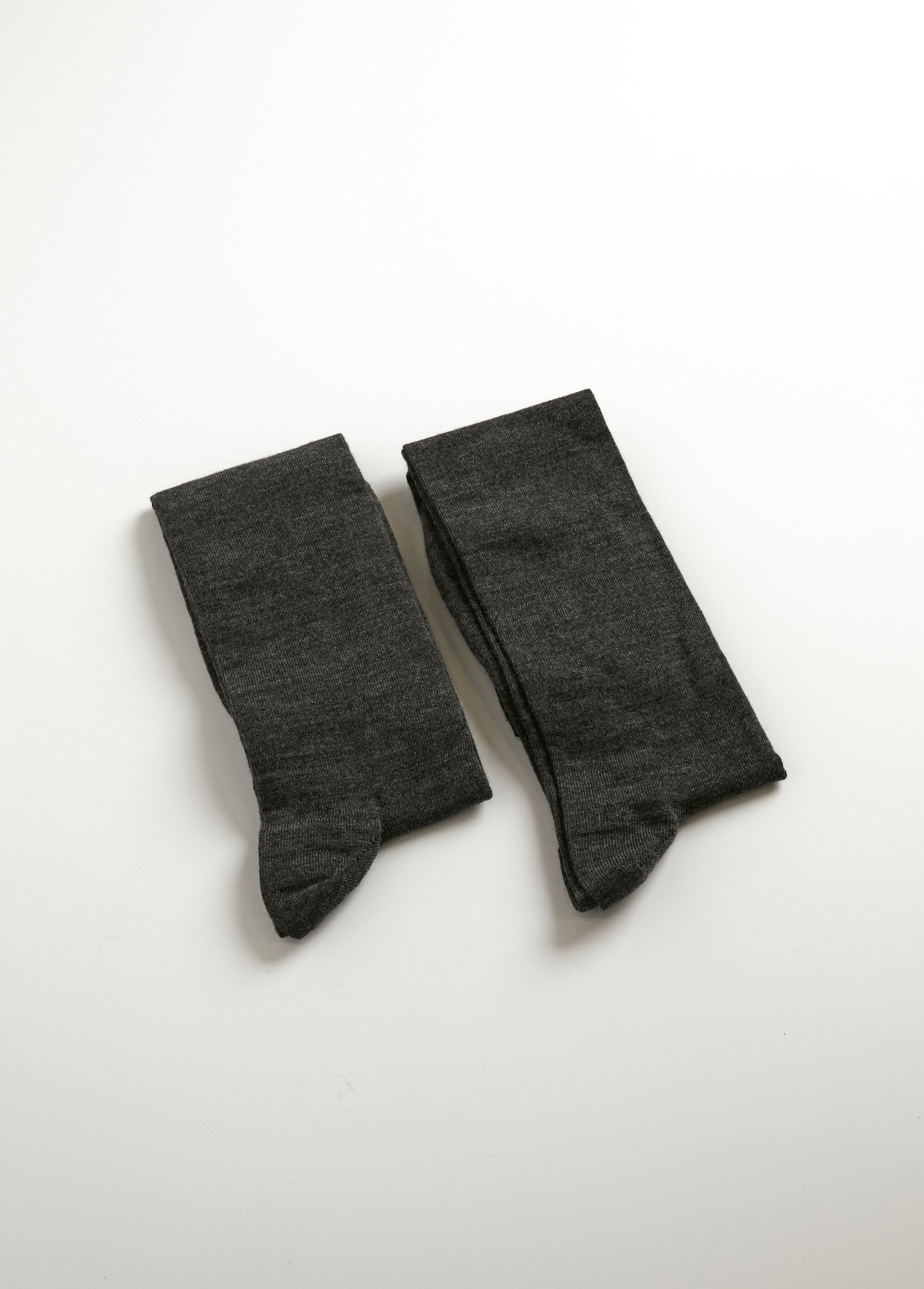 Lot de 2 paires de mi-bas laine et coton Homme Gris IMMENSE FA1