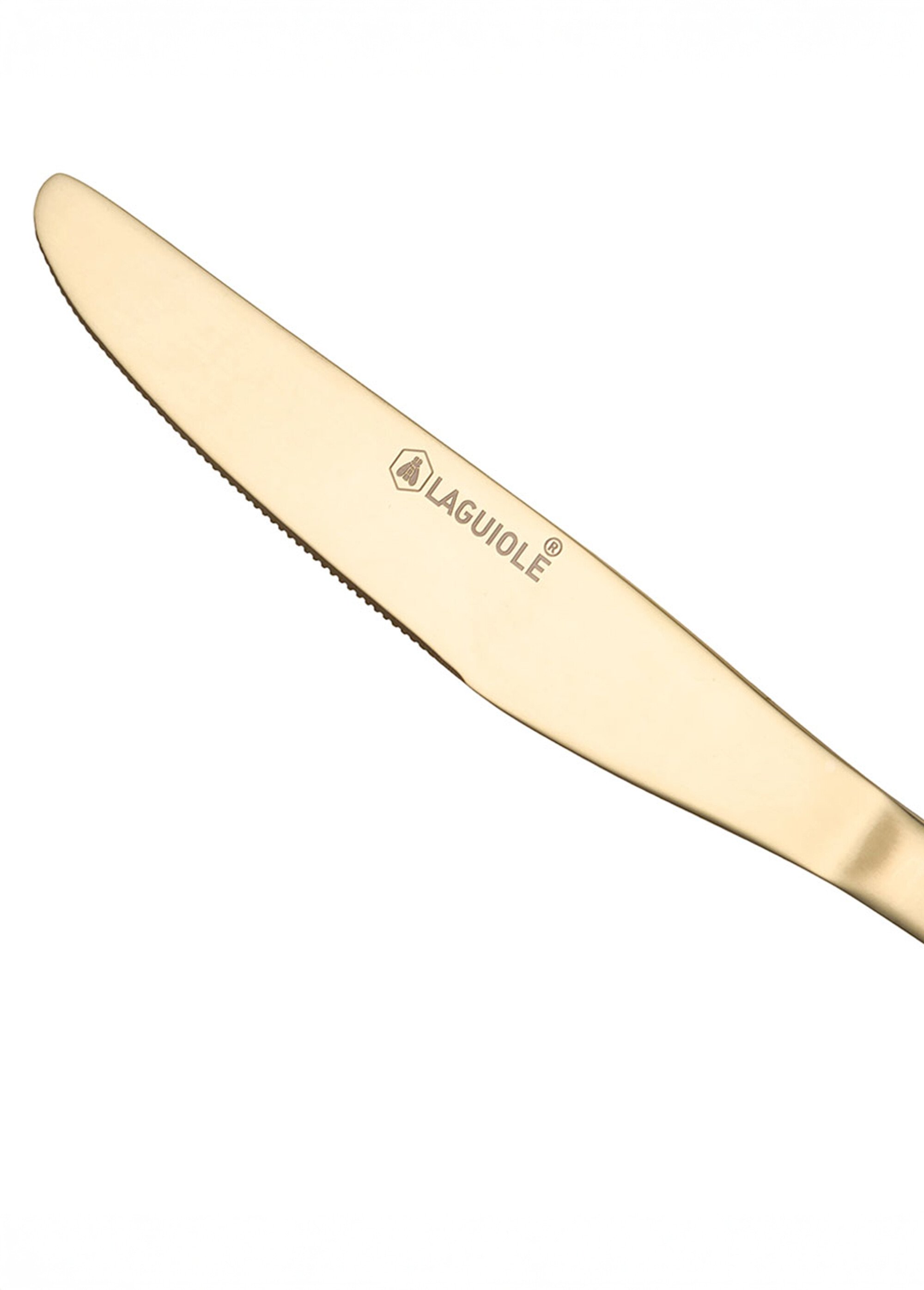 Ménagère 24 pièces inox champagne, Elora Jaune 9160540 DE2