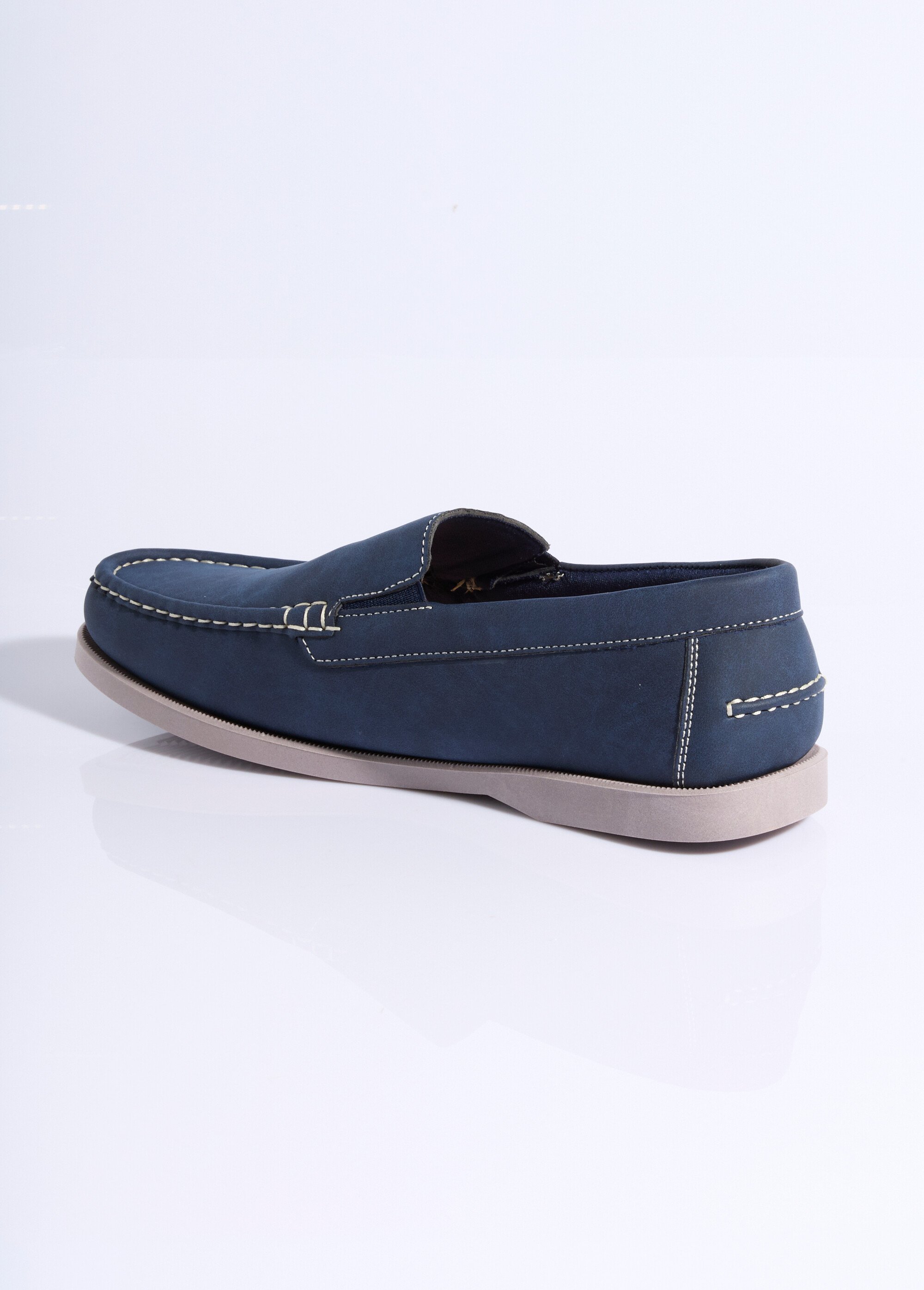 Mocassins inspiration chaussures bateau Homme Bleu LBS-FRS9593 DO1