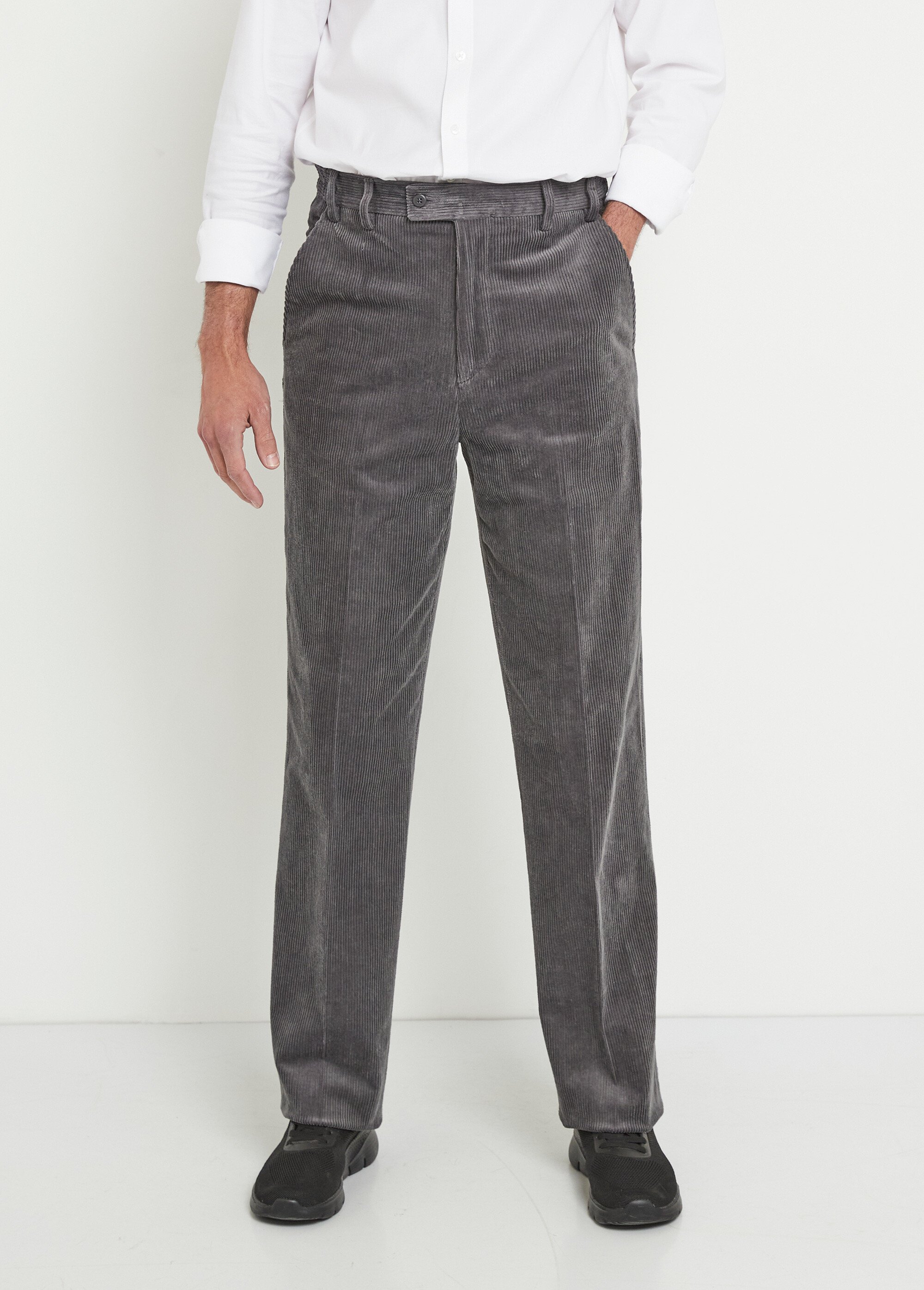 Pantalon droit ceinture élastiquée confort