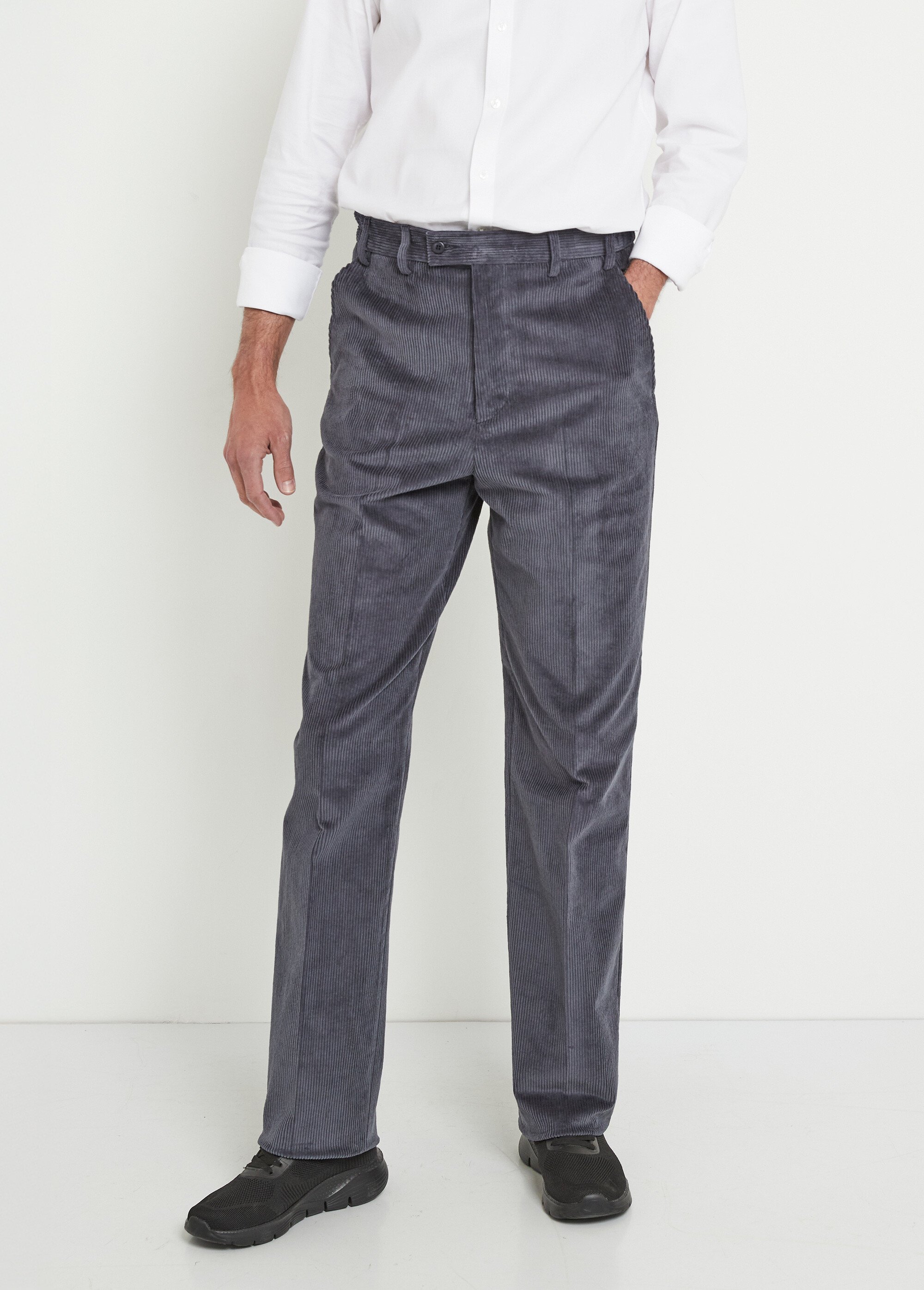 Pantalon droit ceinture élastiquée confort