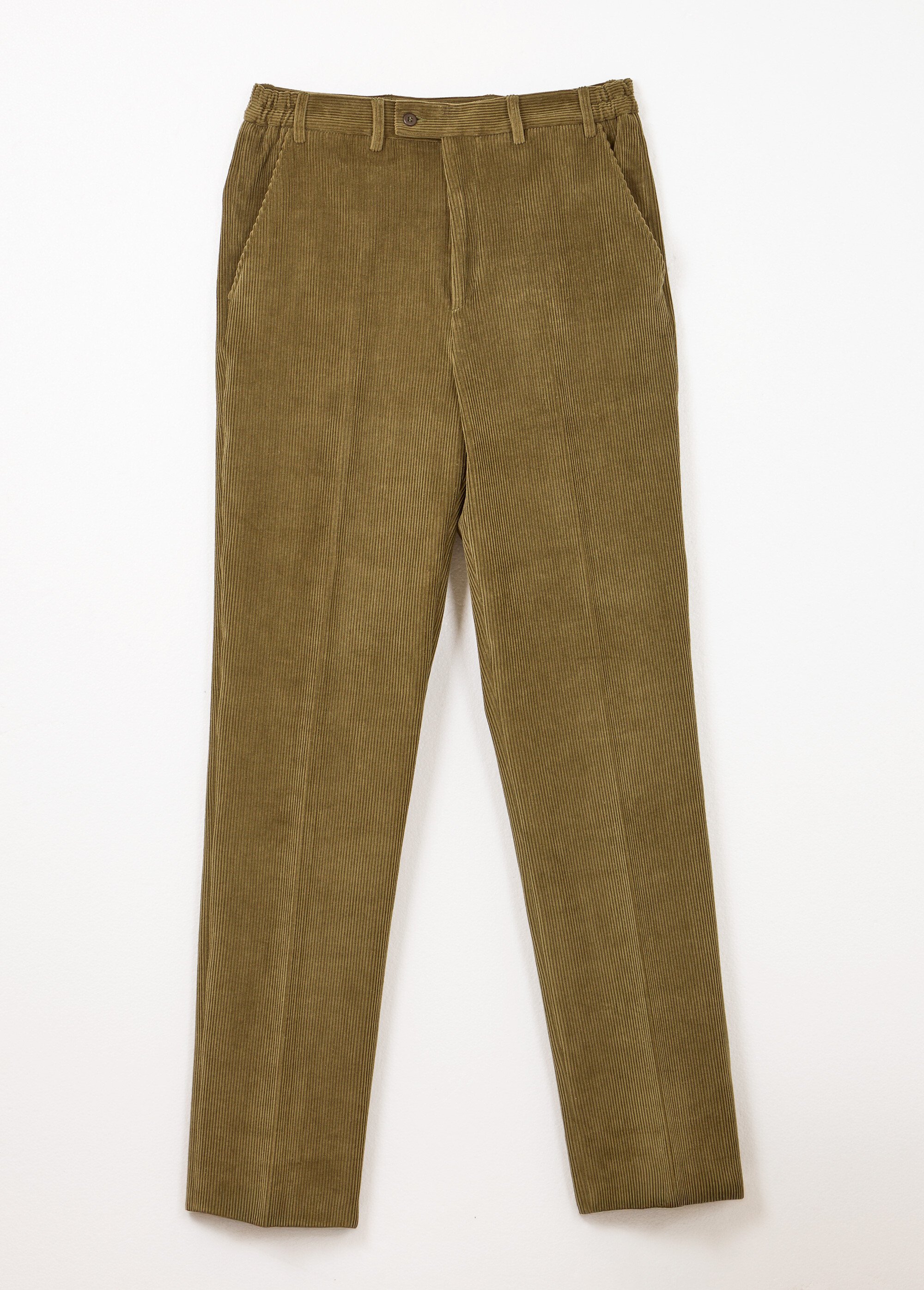 Pantalon droit ceinture élastiquée confort Homme Marron FONTAINE AP1