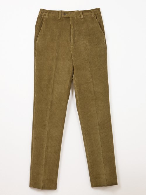 Pantalon droit ceinture élastiquée confort Homme Marron FONTAINE AP1