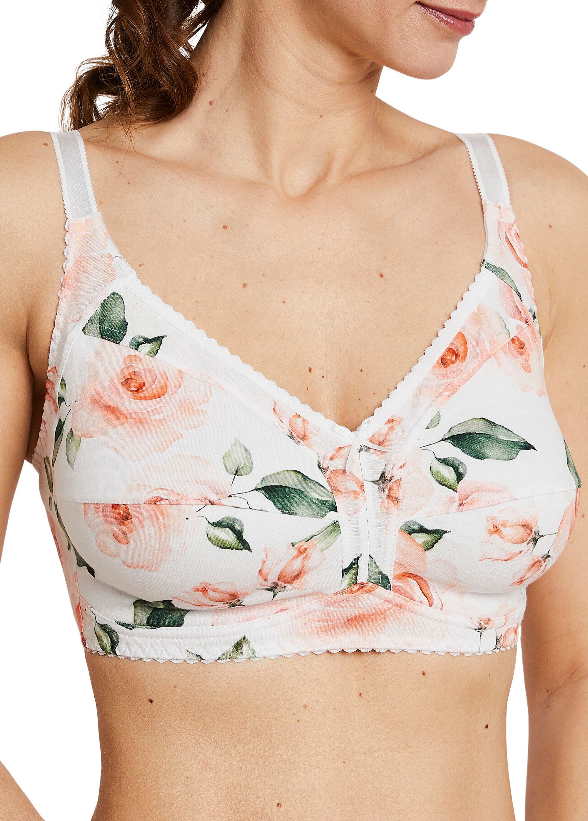 Soutien-gorge sans armatures coton stretch Femme Orange VIAGGIO DE1