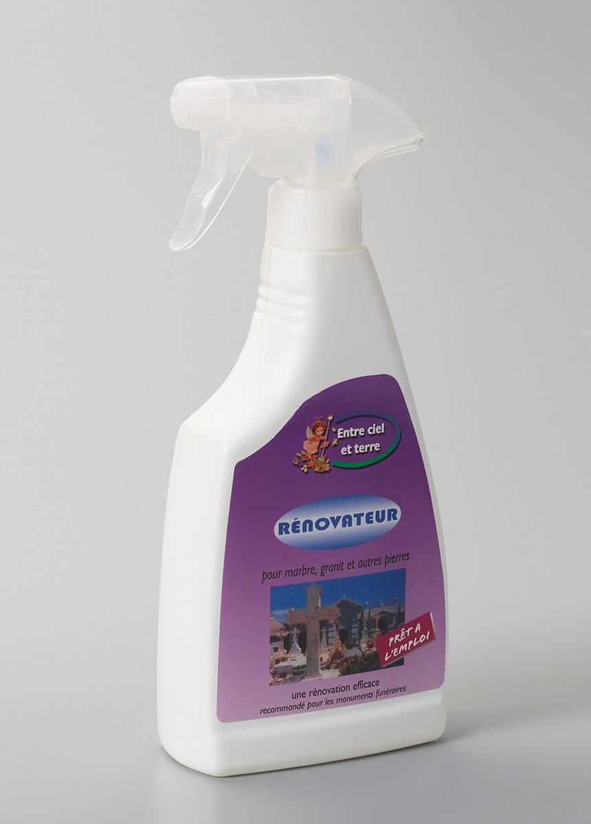 Spray rénovateur marbre et pierre tombale RENOVATEUR MARBRE GITE FA1
