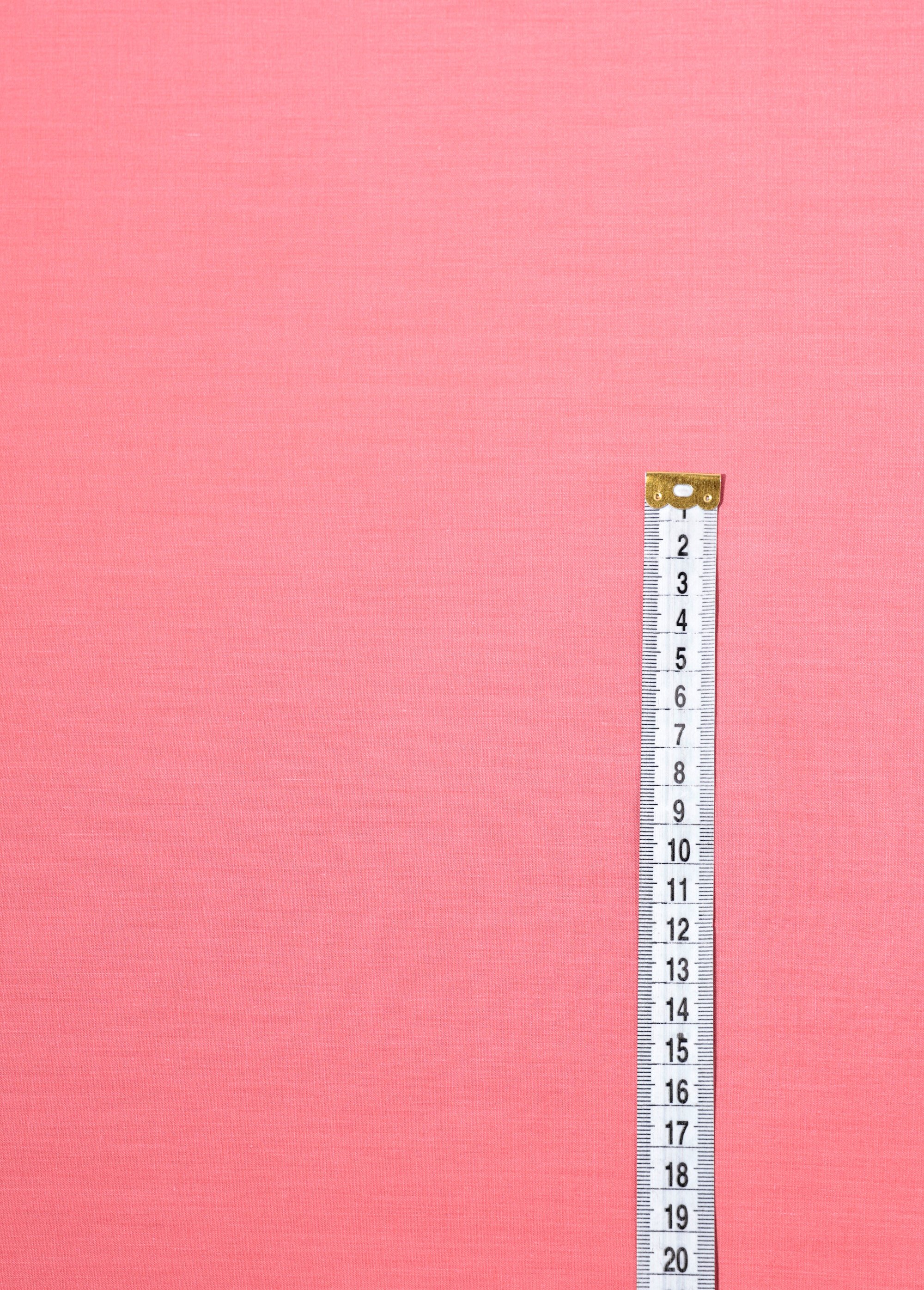 Coupon tissu polycoton fin 2R ROSE COT149249-1 DE1