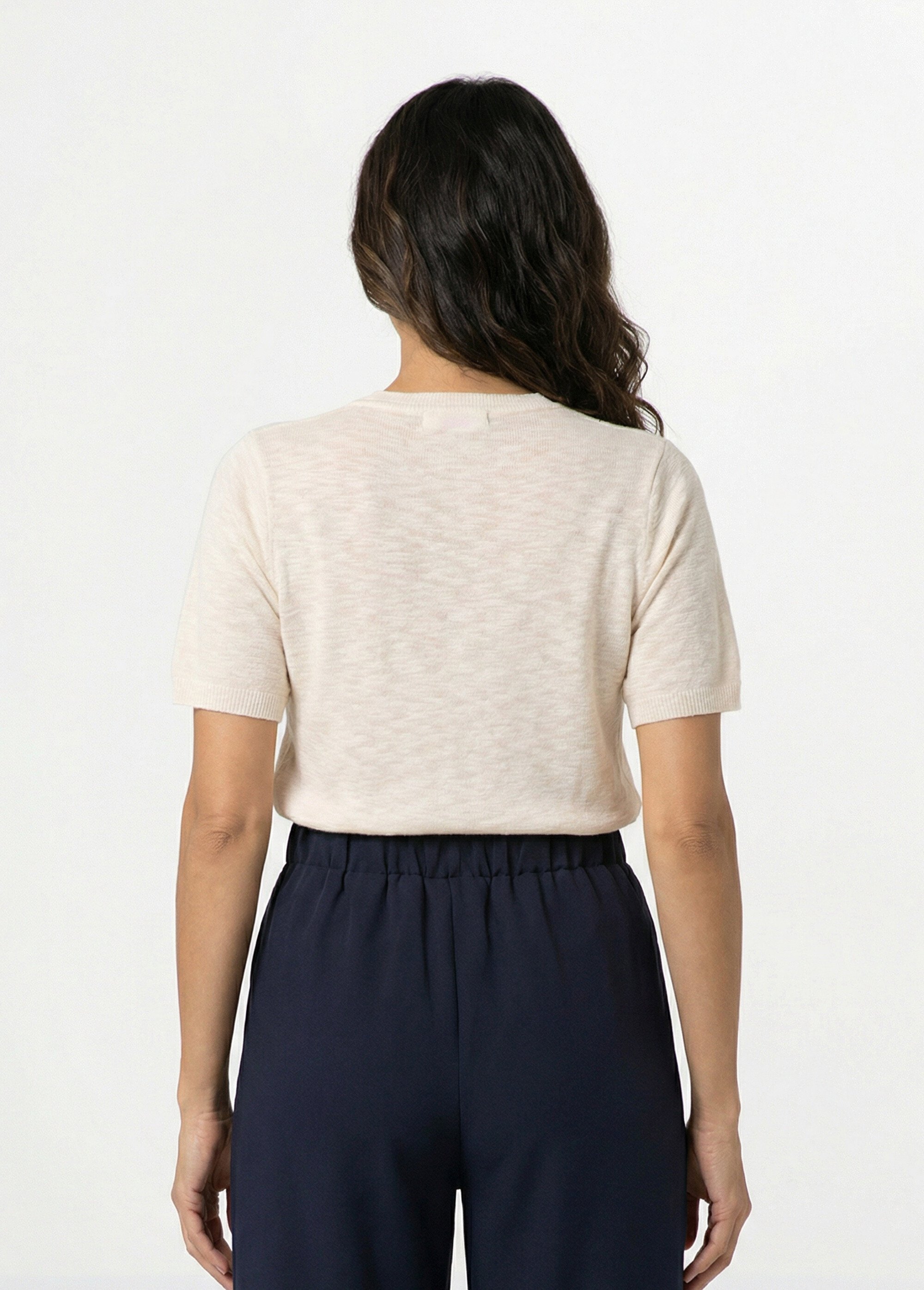 Gilet maille effet flammé applications strass