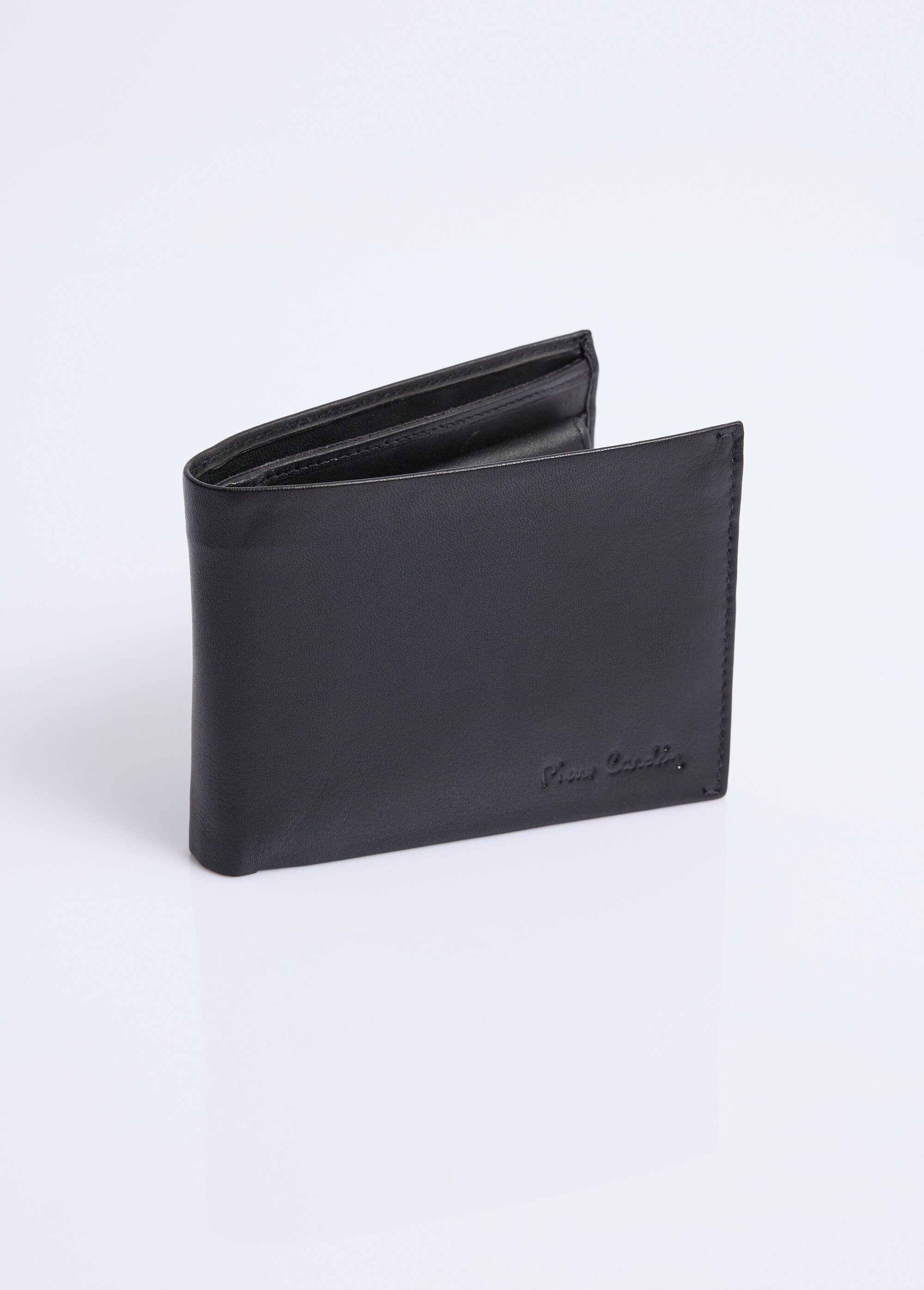 Portefeuille anti RFID compact en cuir