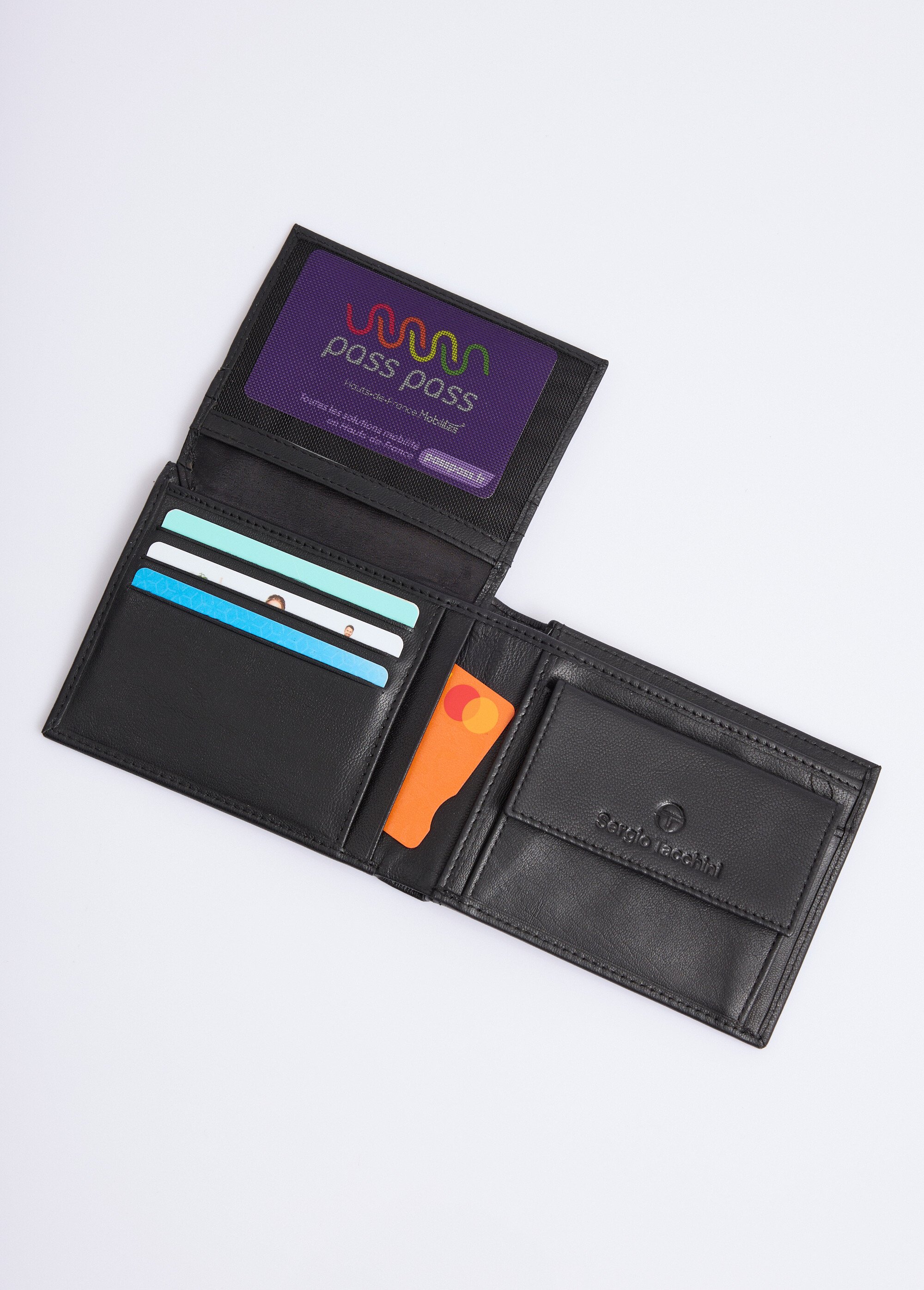 Portefeuille compact multi emplacements Homme Noir NES333W2511 DE3