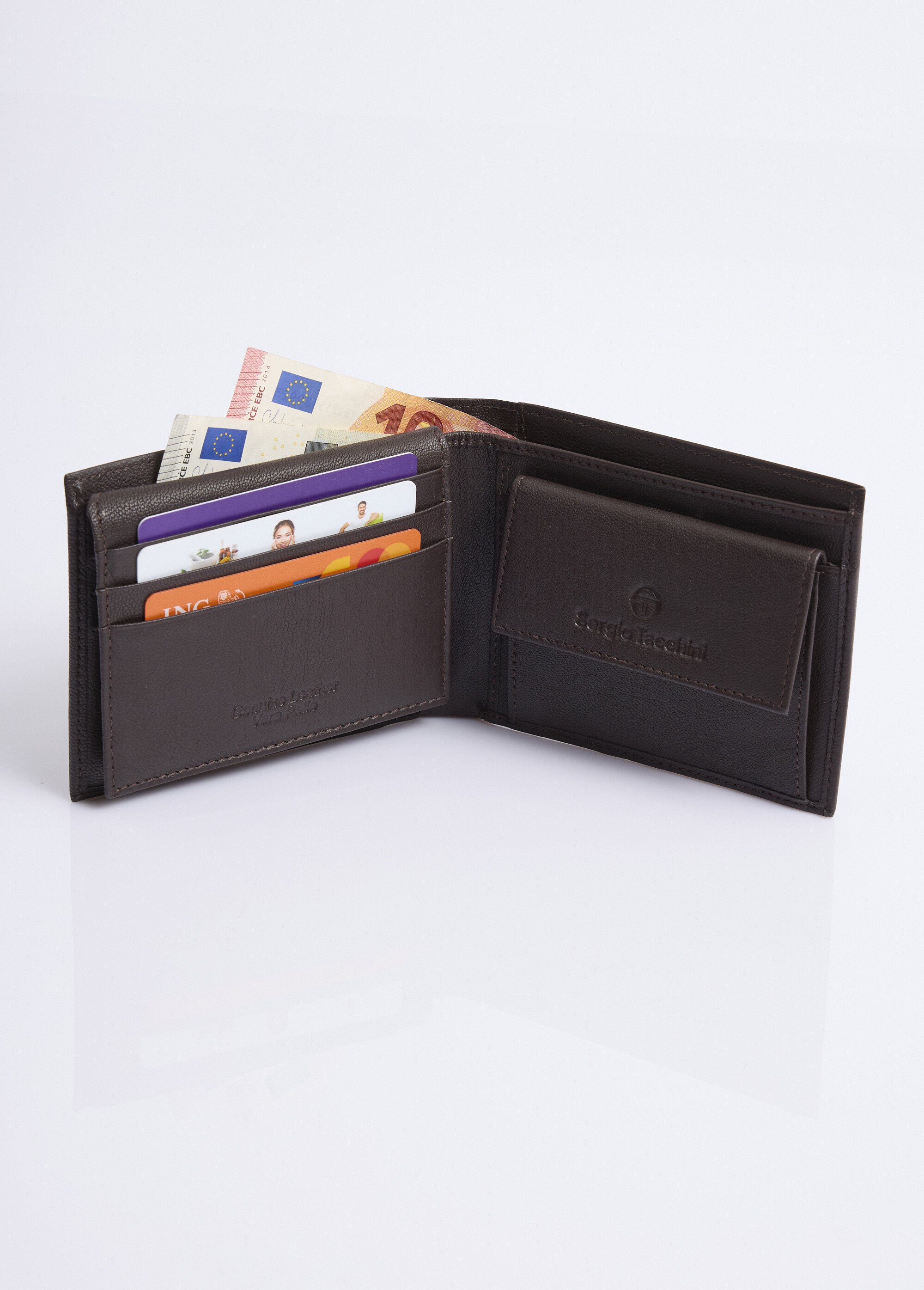 Portefeuille compact multi emplacements Homme Marron NES333W2511 DE2