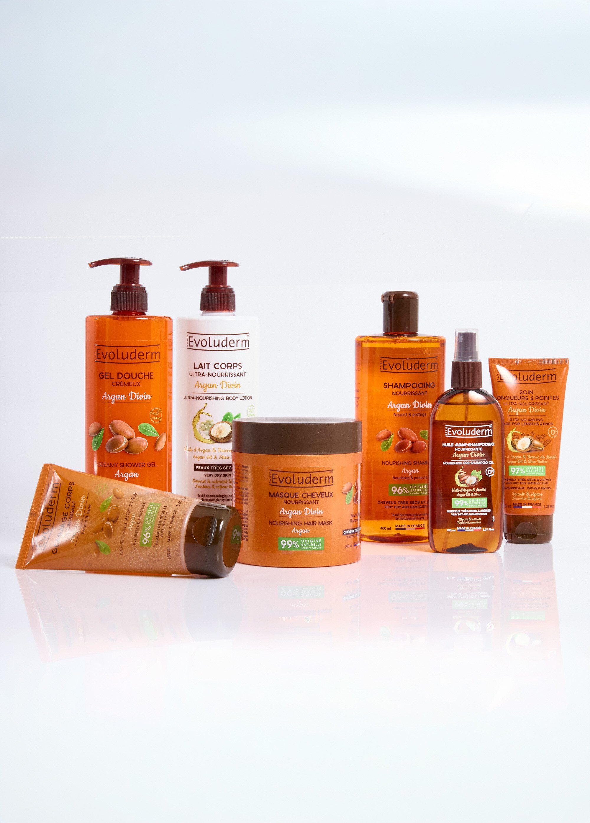 Rituel Argan corps et cheveux, 7 pièces