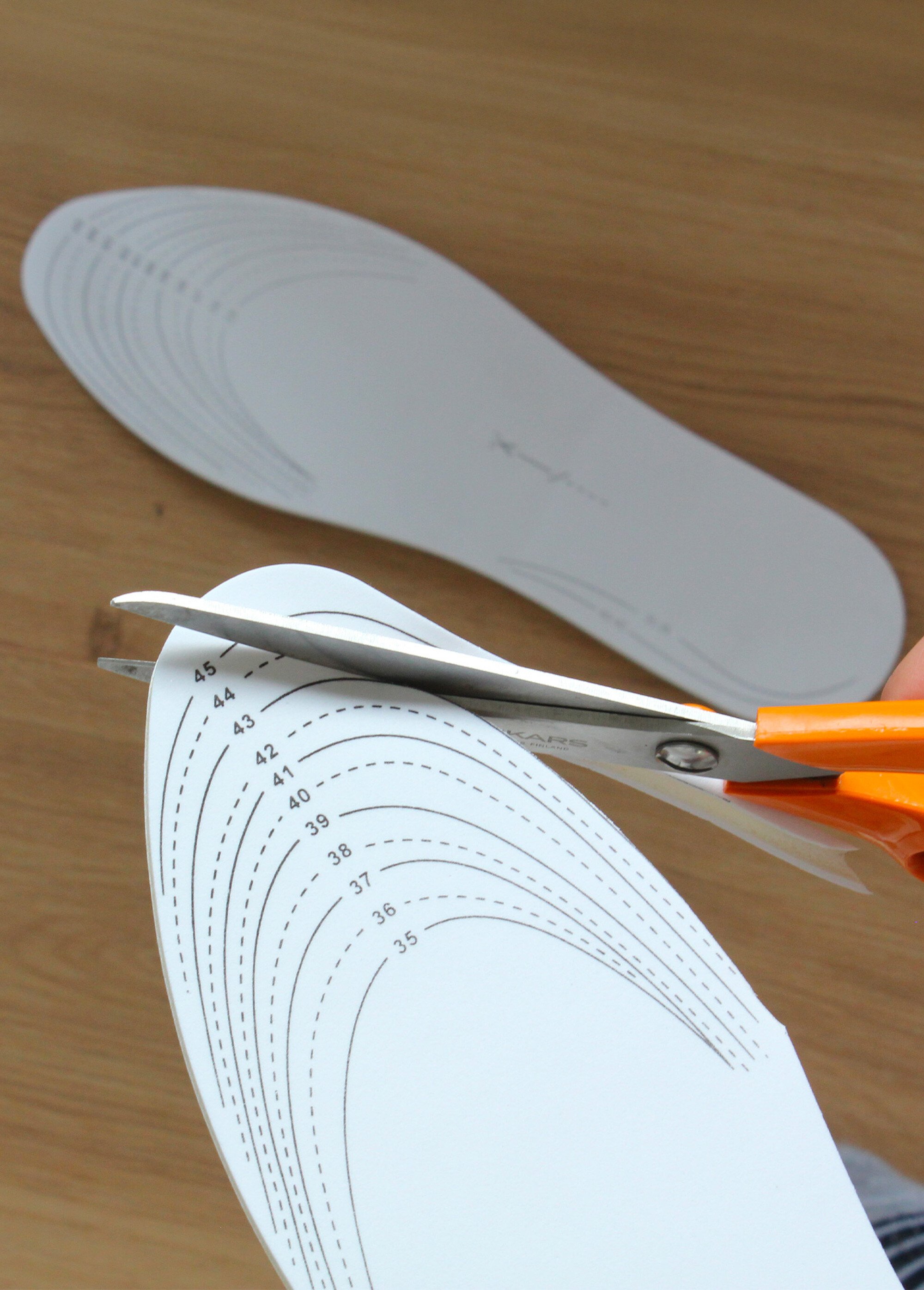 Semelles à mémoire de forme découpables BLANC GOFORME DE2