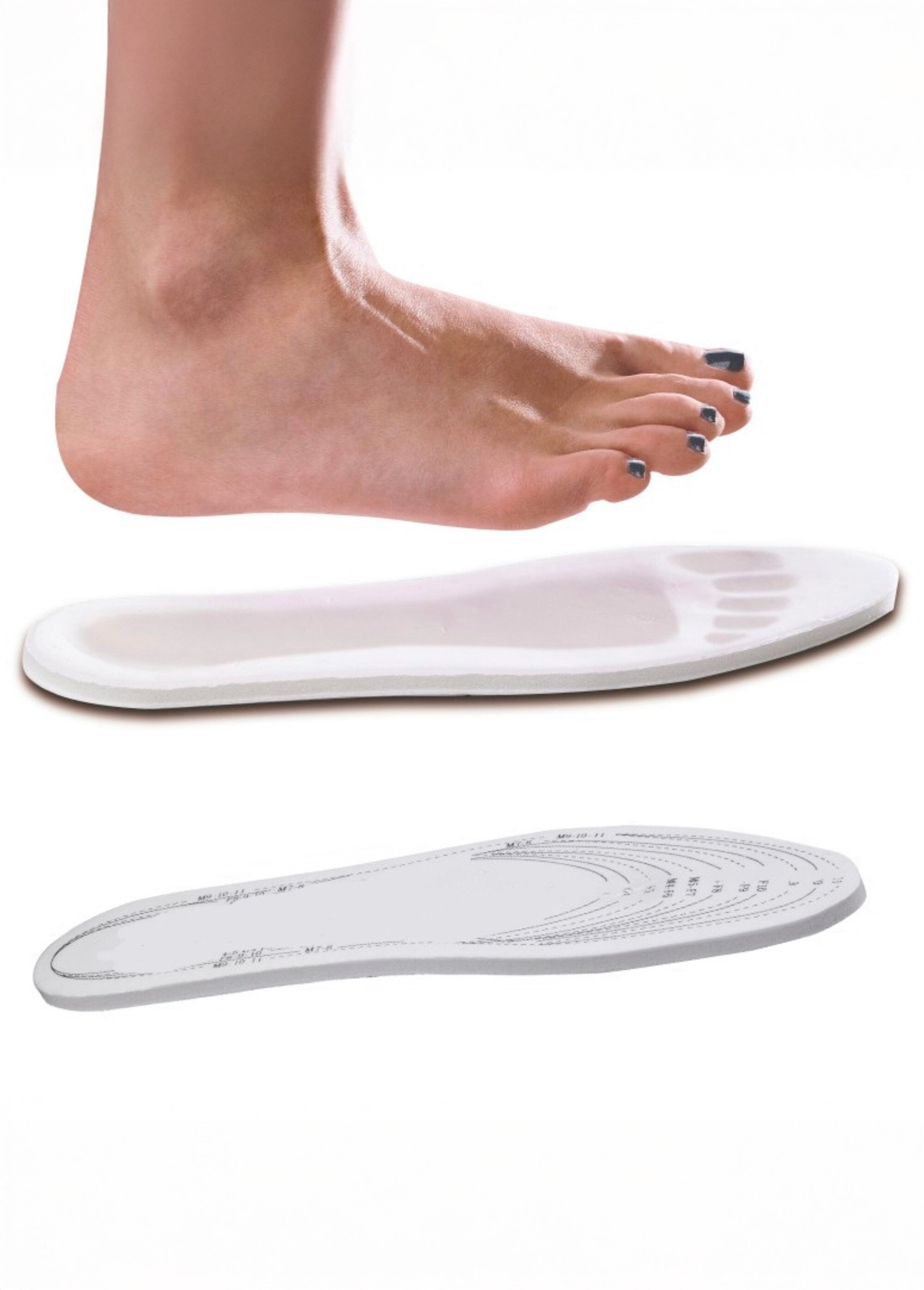 Semelles à mémoire de forme découpables BLANC GOFORME SI1