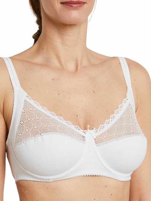 Soutien-gorge avec armatures coton extensible Femme Blanc VOLGA DE1