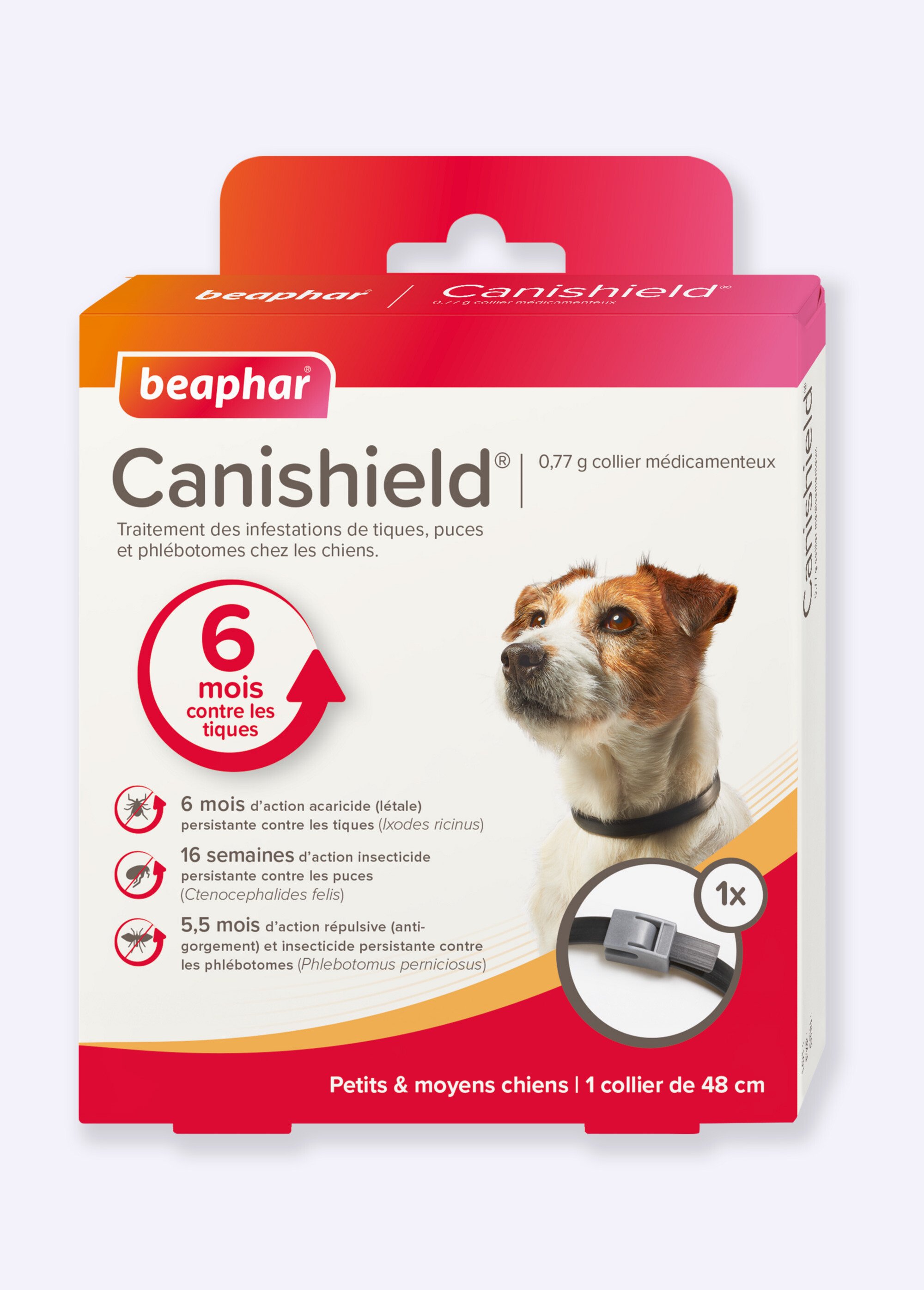 Collier insecticide 48 cm, chien petit/moyen