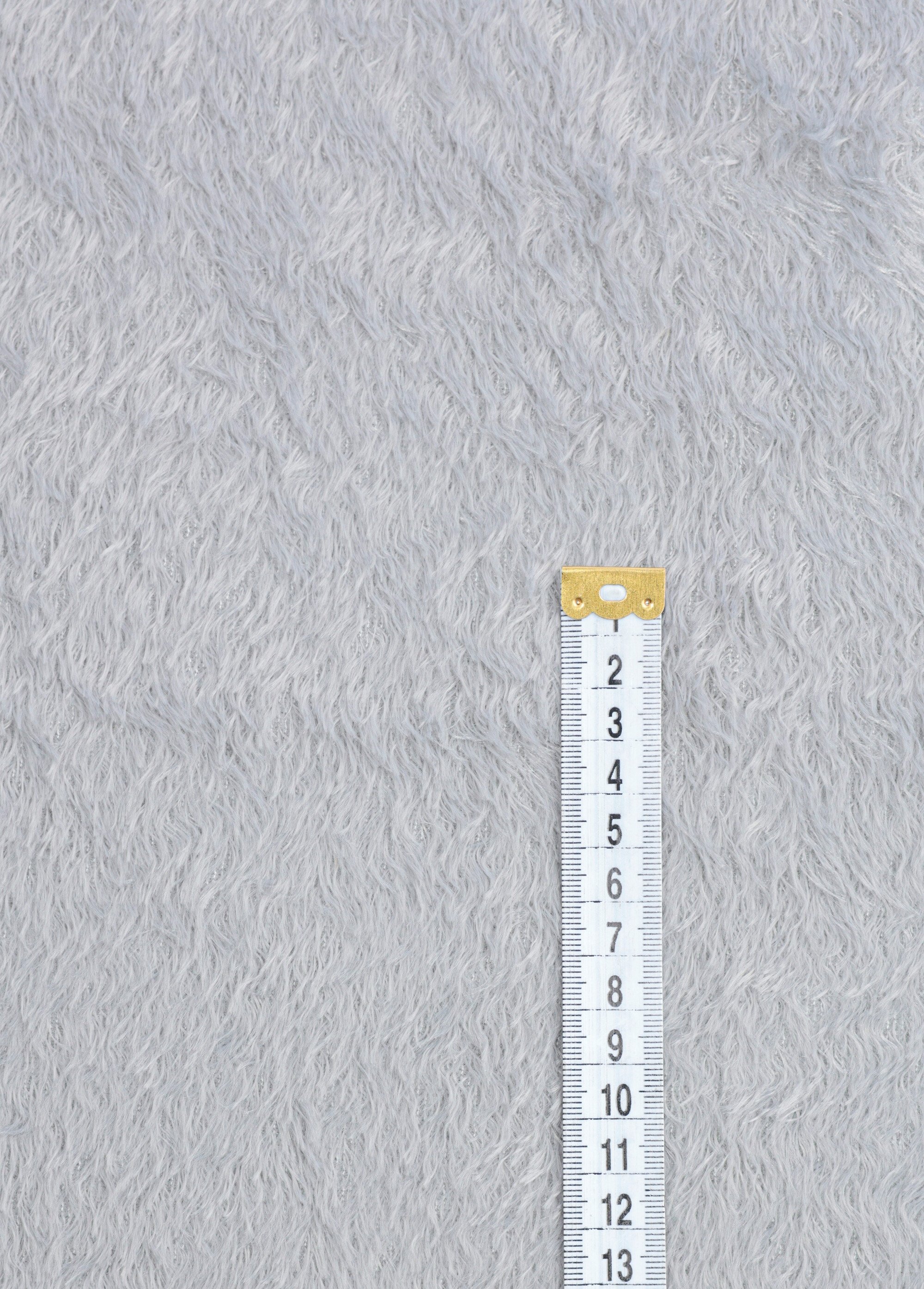 Coupon en jersey chenille doux 2C GRIS COT148099-4 DE1