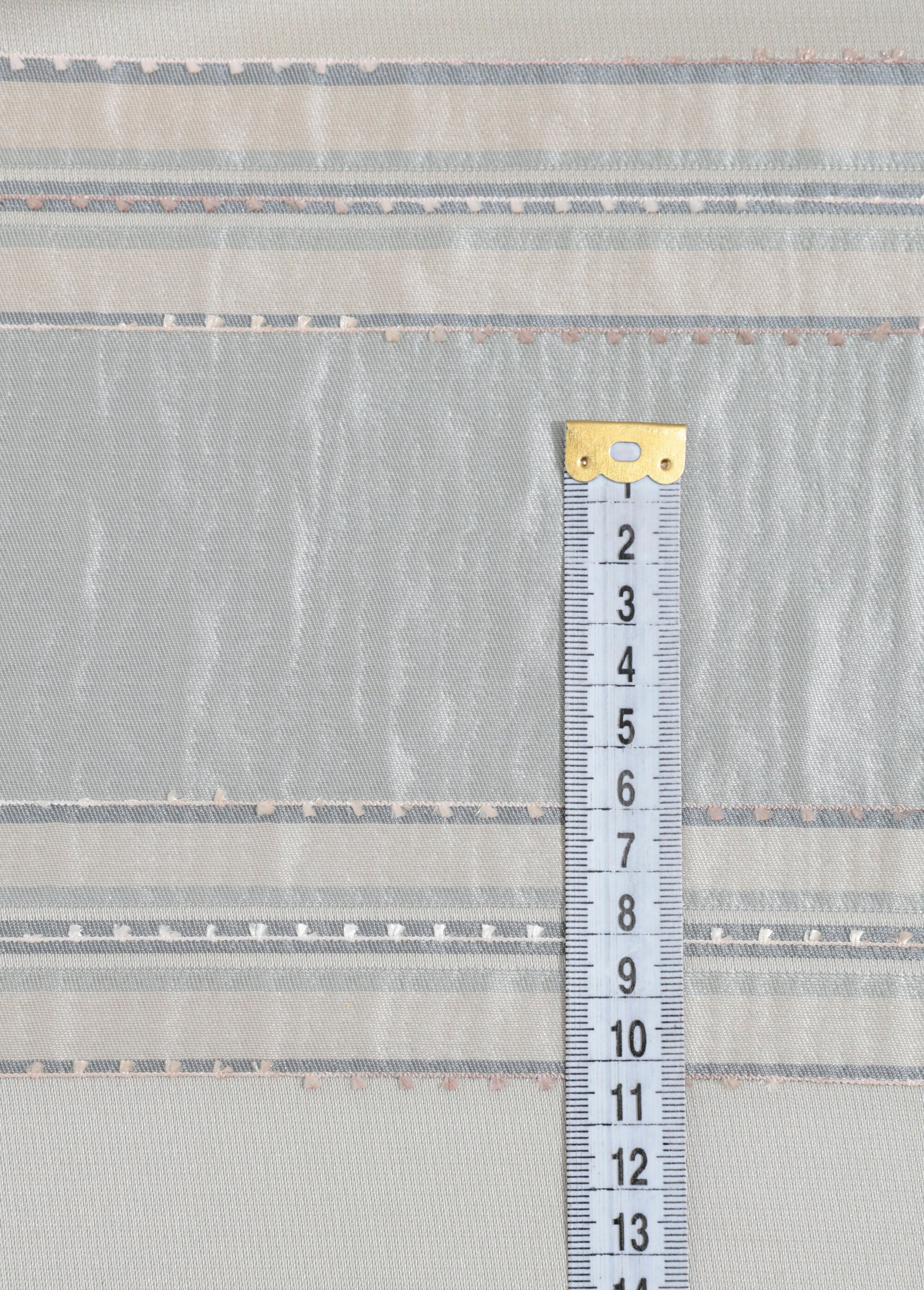 Coupon tissu ameublement rayé 2G GRIS COT148564-2 DE1