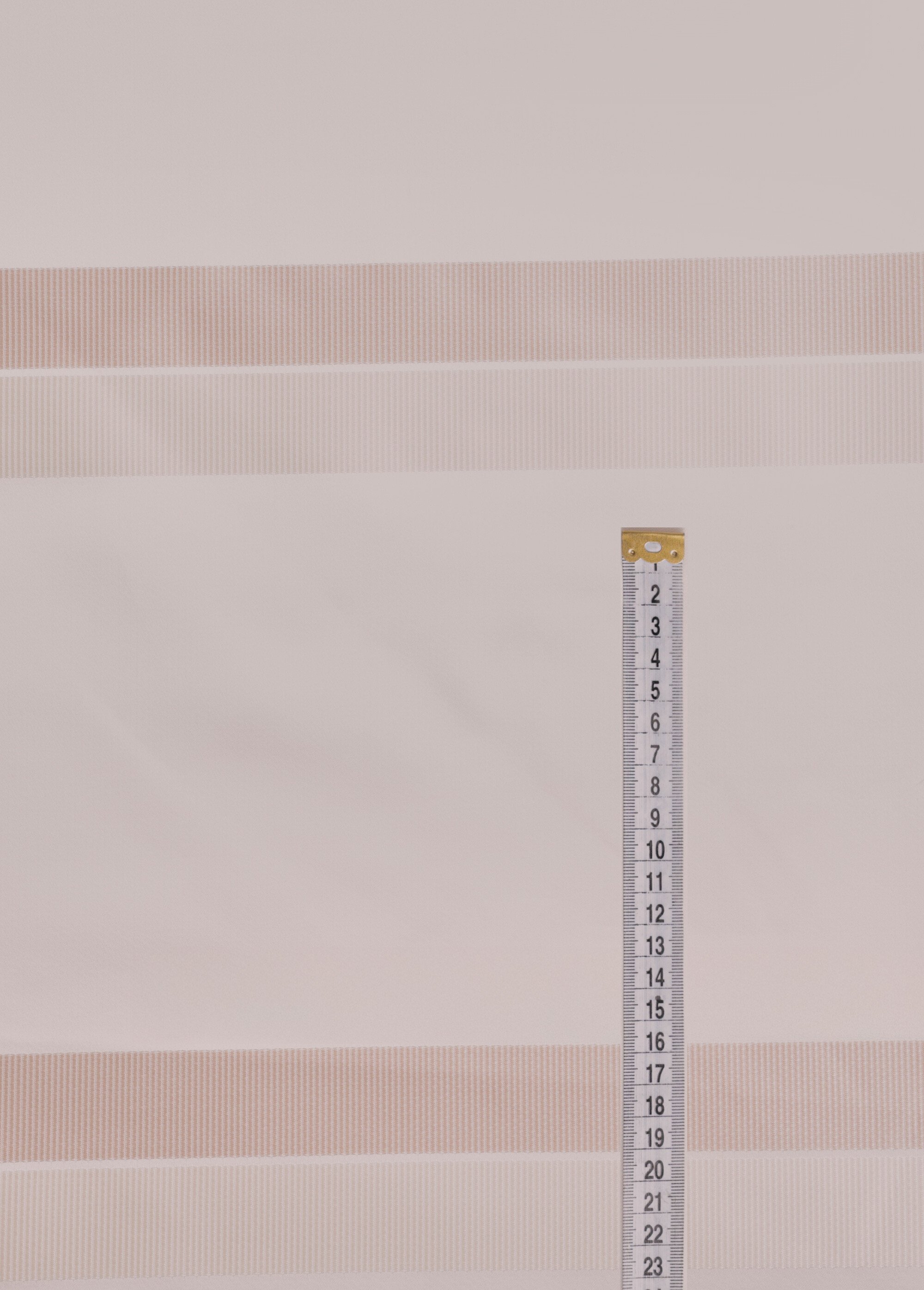 Coupon tissu déco satiné rayures BLANC COT148564-1 DE1