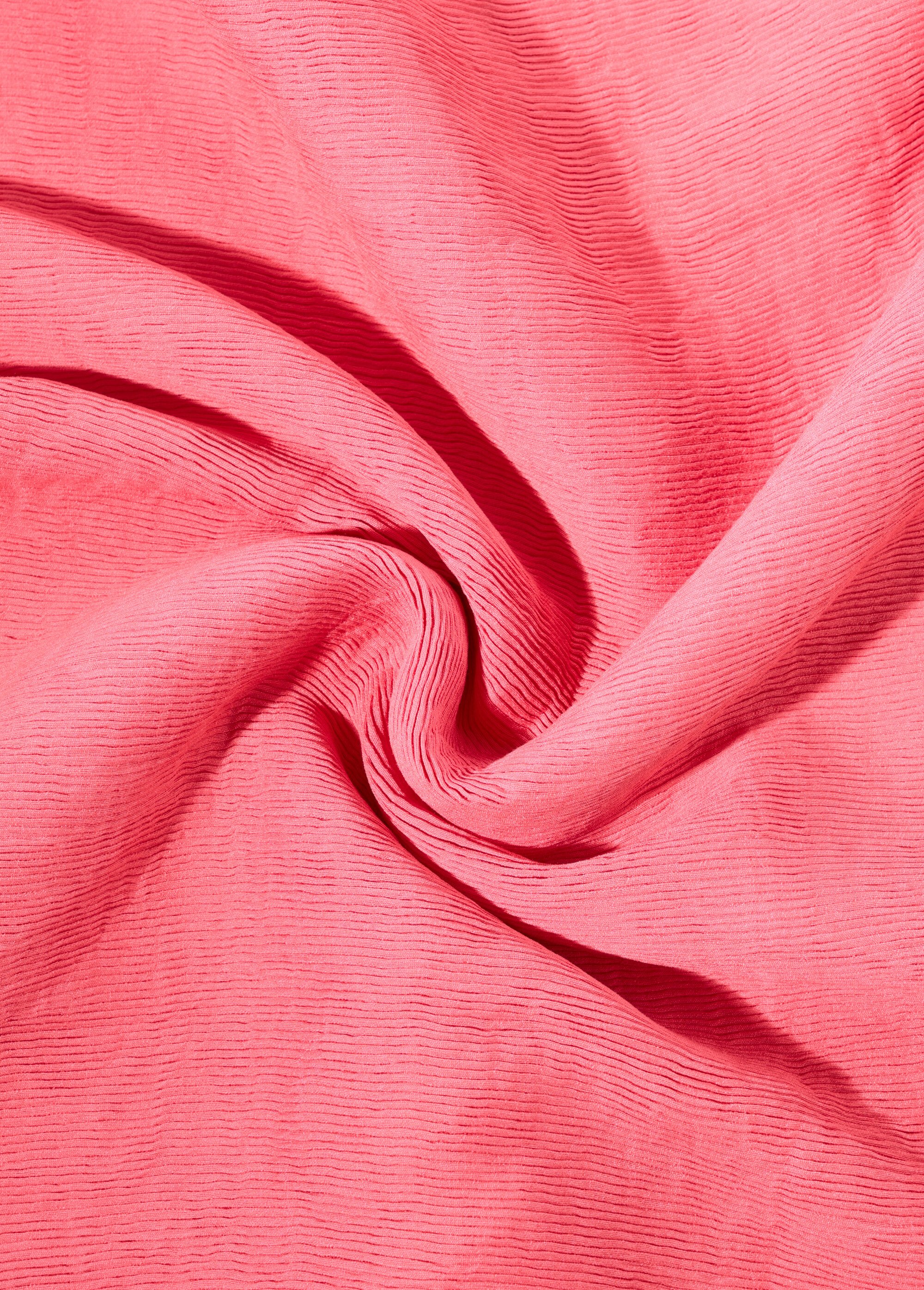 Coupon tissu habillement, ligné stretch ROSE COT144089 FA1