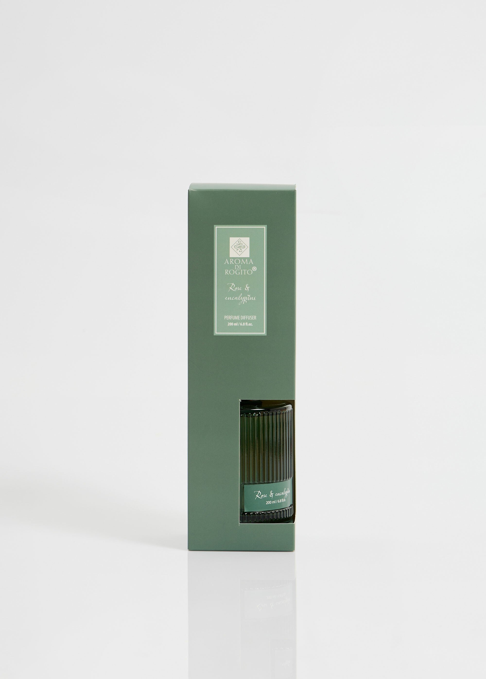 Diffuseur de parfum en verre 3 tiges ROSE ET EUCALYPTUS KP-466000270 DE2