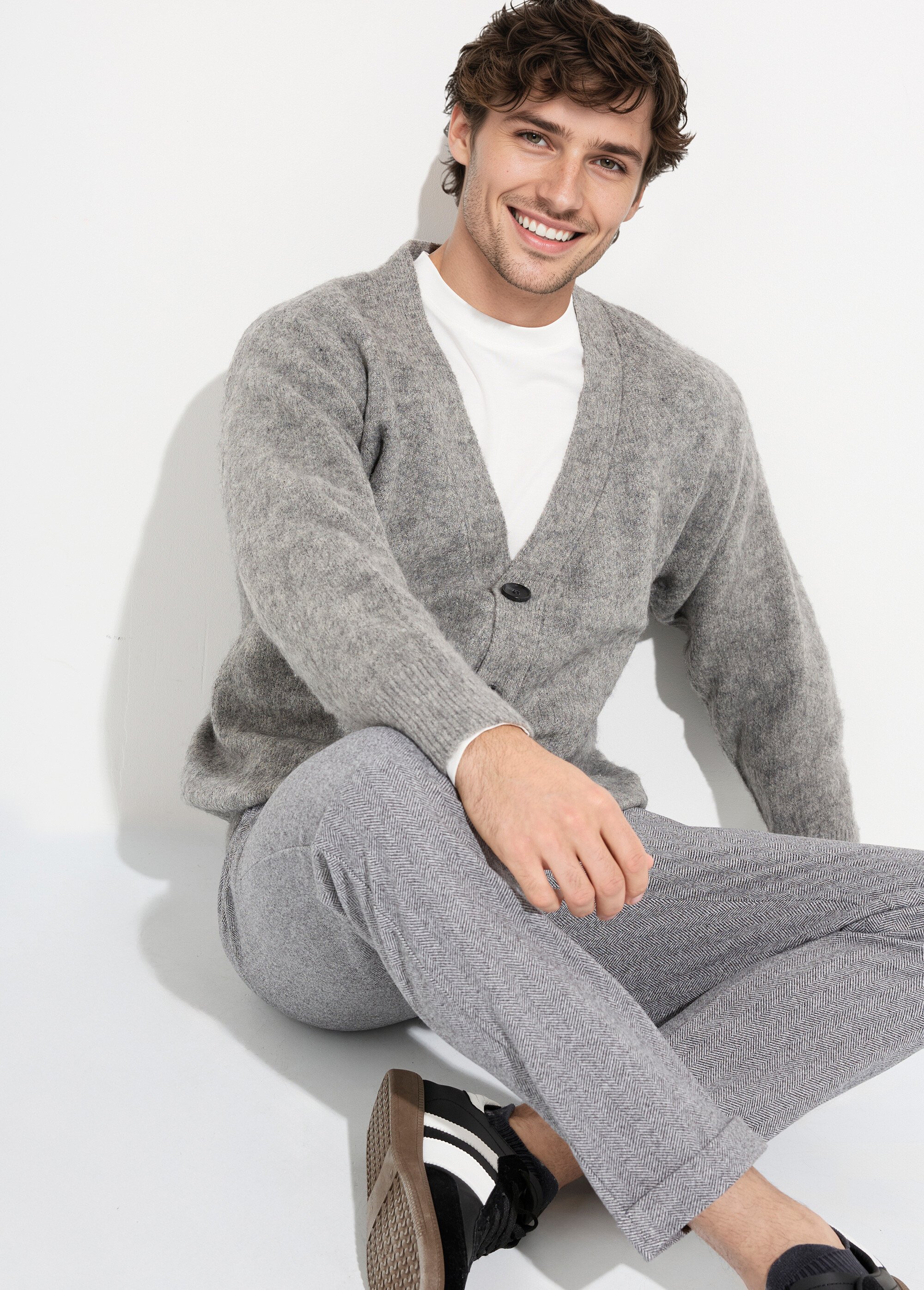 Gilet chaud en maille avec de la laine