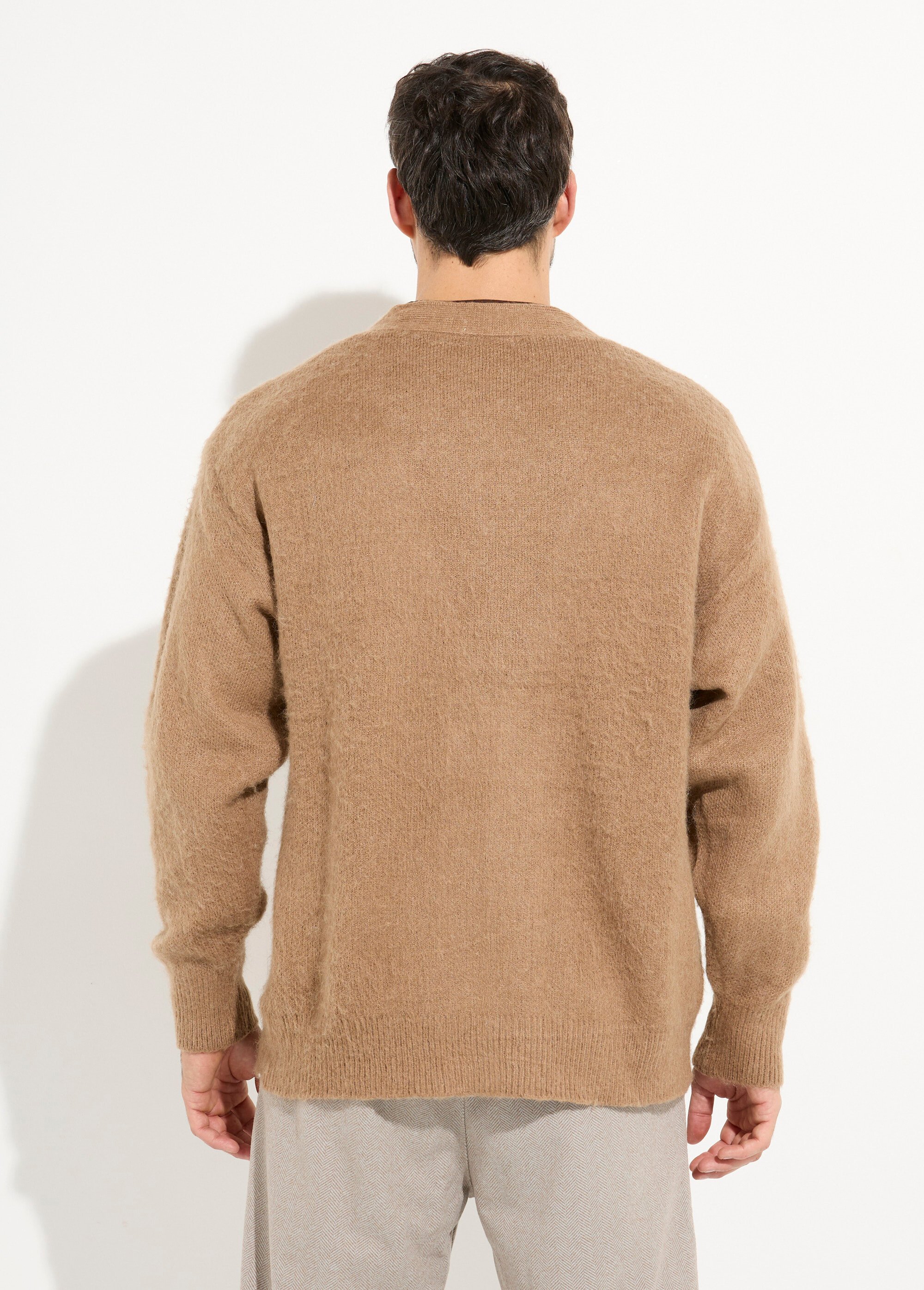 Gilet chaud en maille avec de la laine