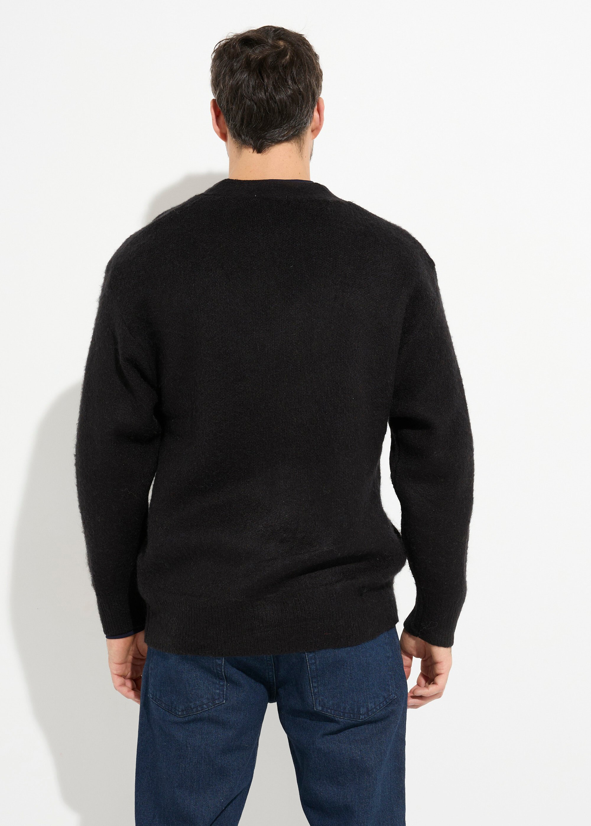 Gilet chaud en maille avec de la laine